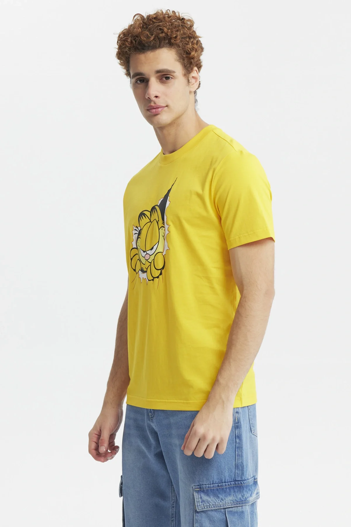 Polera Hombre Garfield Naranjo - Image 2