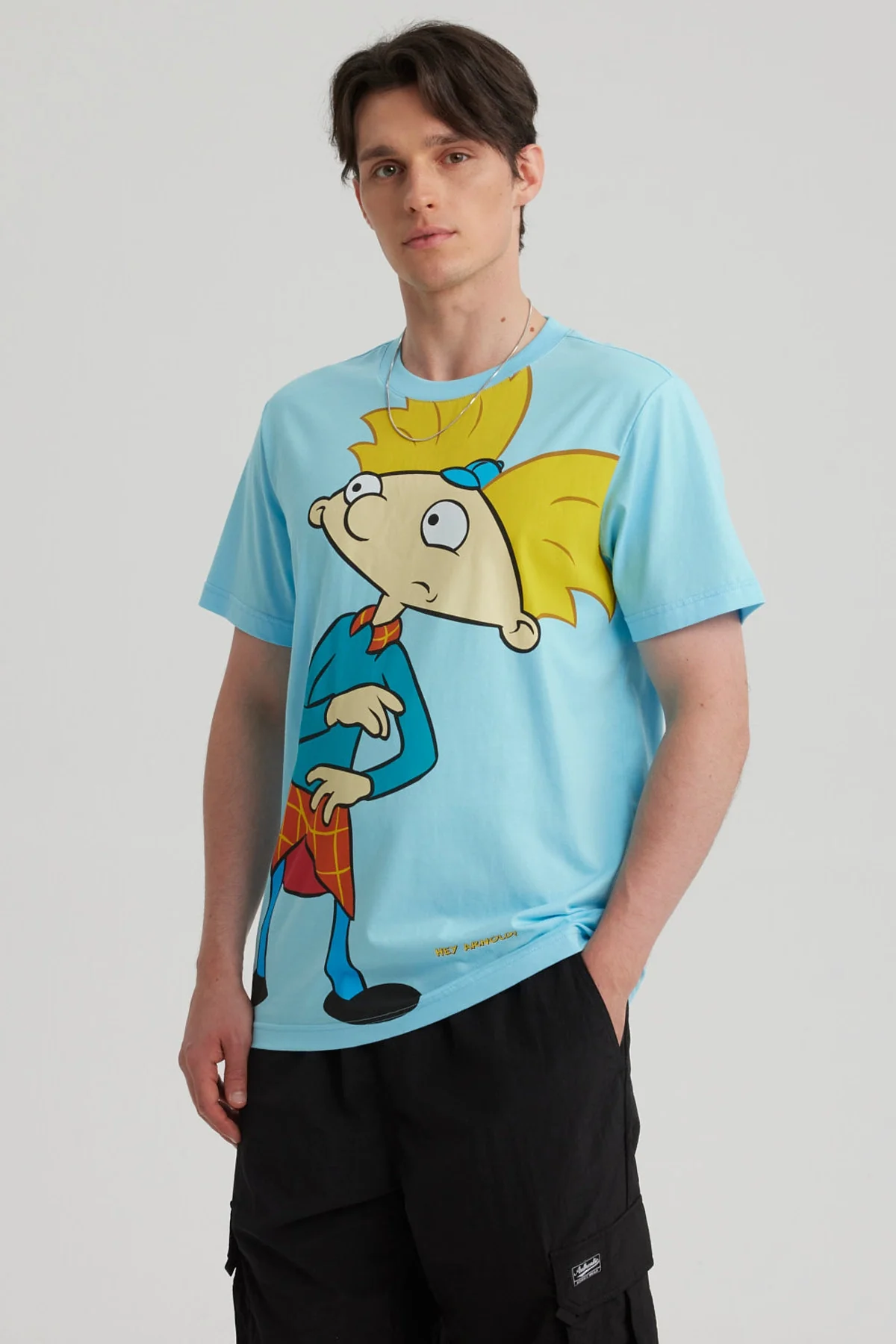 Polera Hombre Hey Arnold Celeste - Image 2