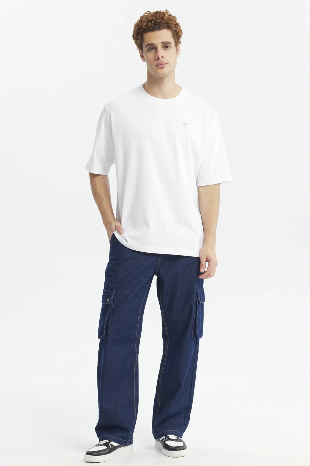 Polera Hombre Label Pecho Blanco - Image 4
