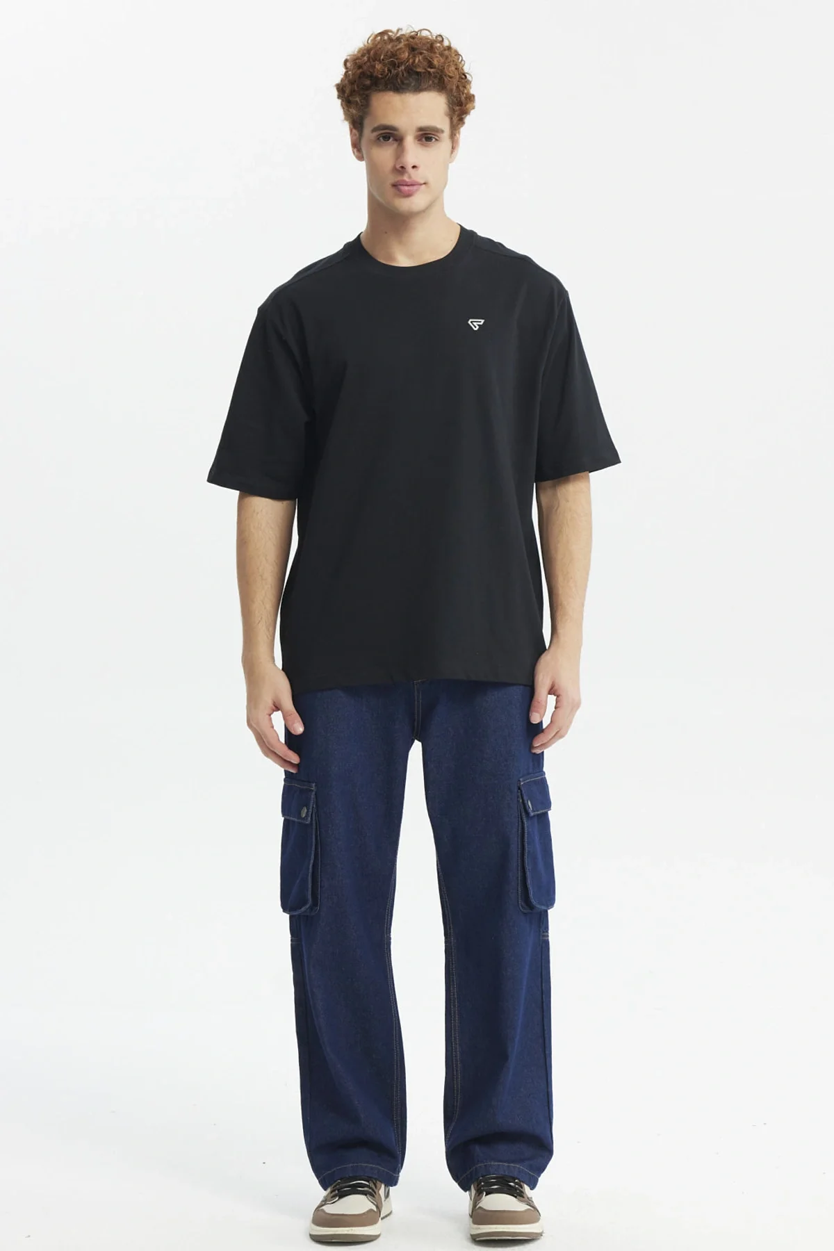Polera Hombre Label Pecho Negro - Image 4