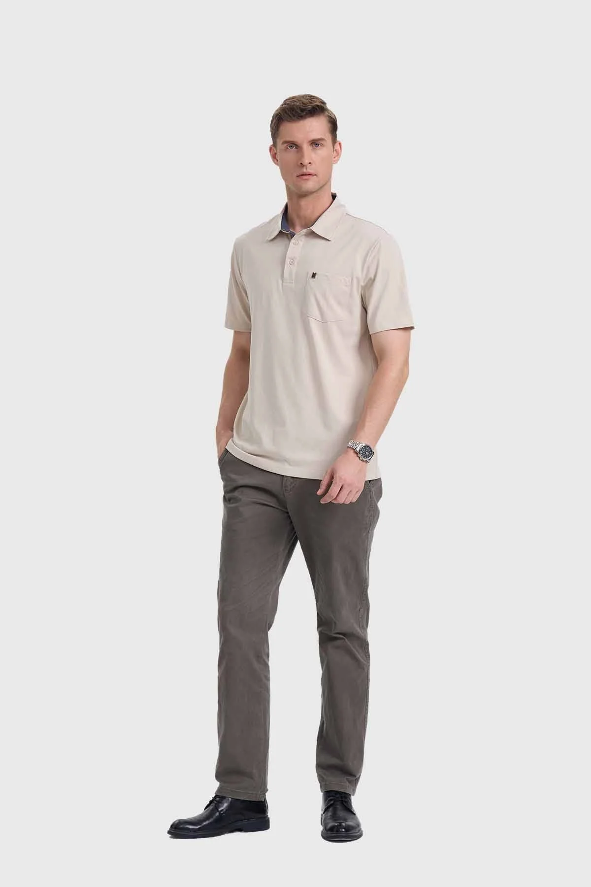 Polera Hombre Beige - Image 4