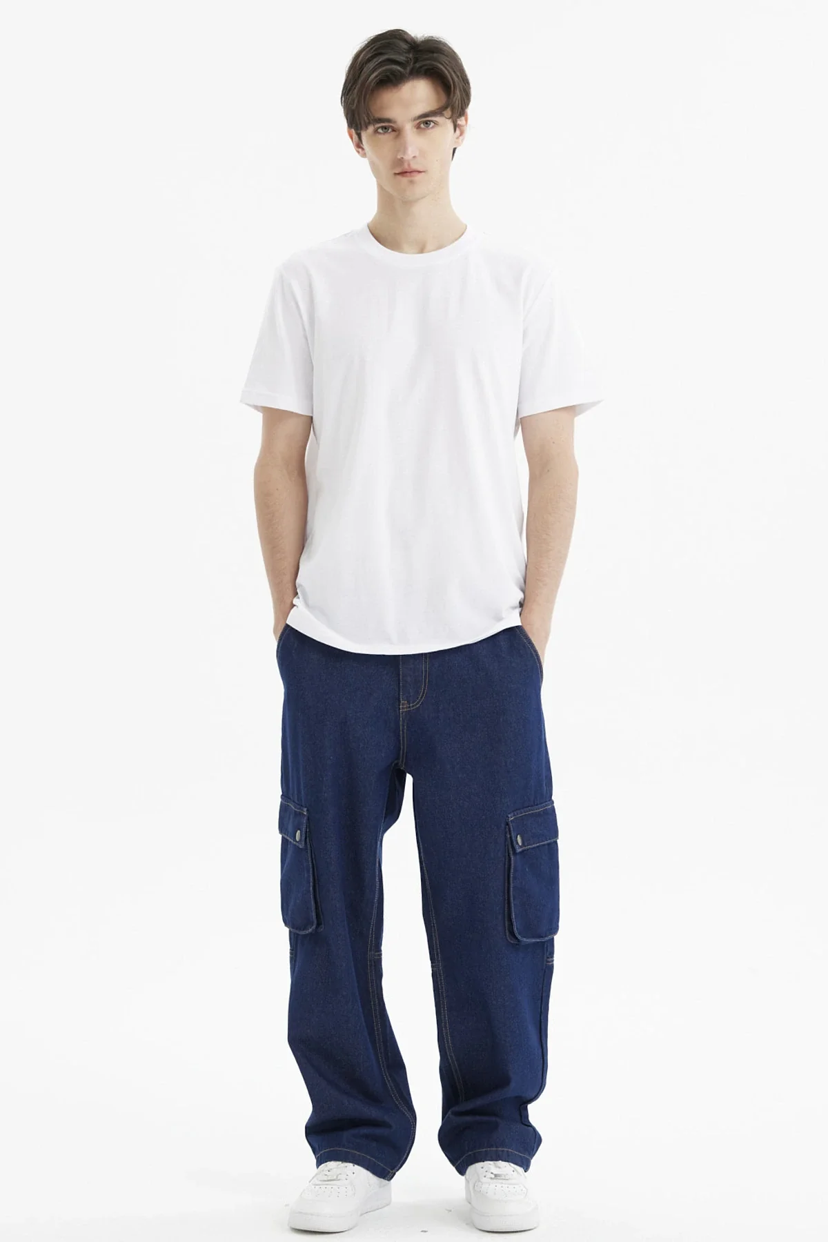 Polera Hombre Long Fit Básica Blanco - Image 4