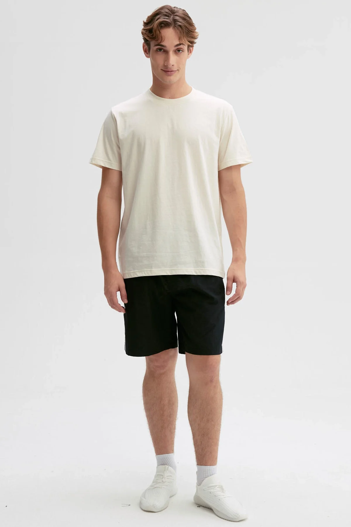Polera Hombre Regular Fit Básica Crema - Image 4
