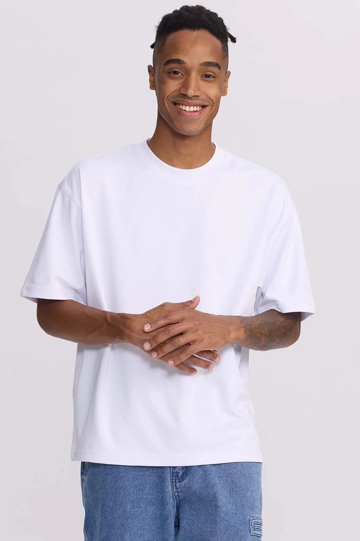 Polera Hombre Loose Fit Blanco - Image 2