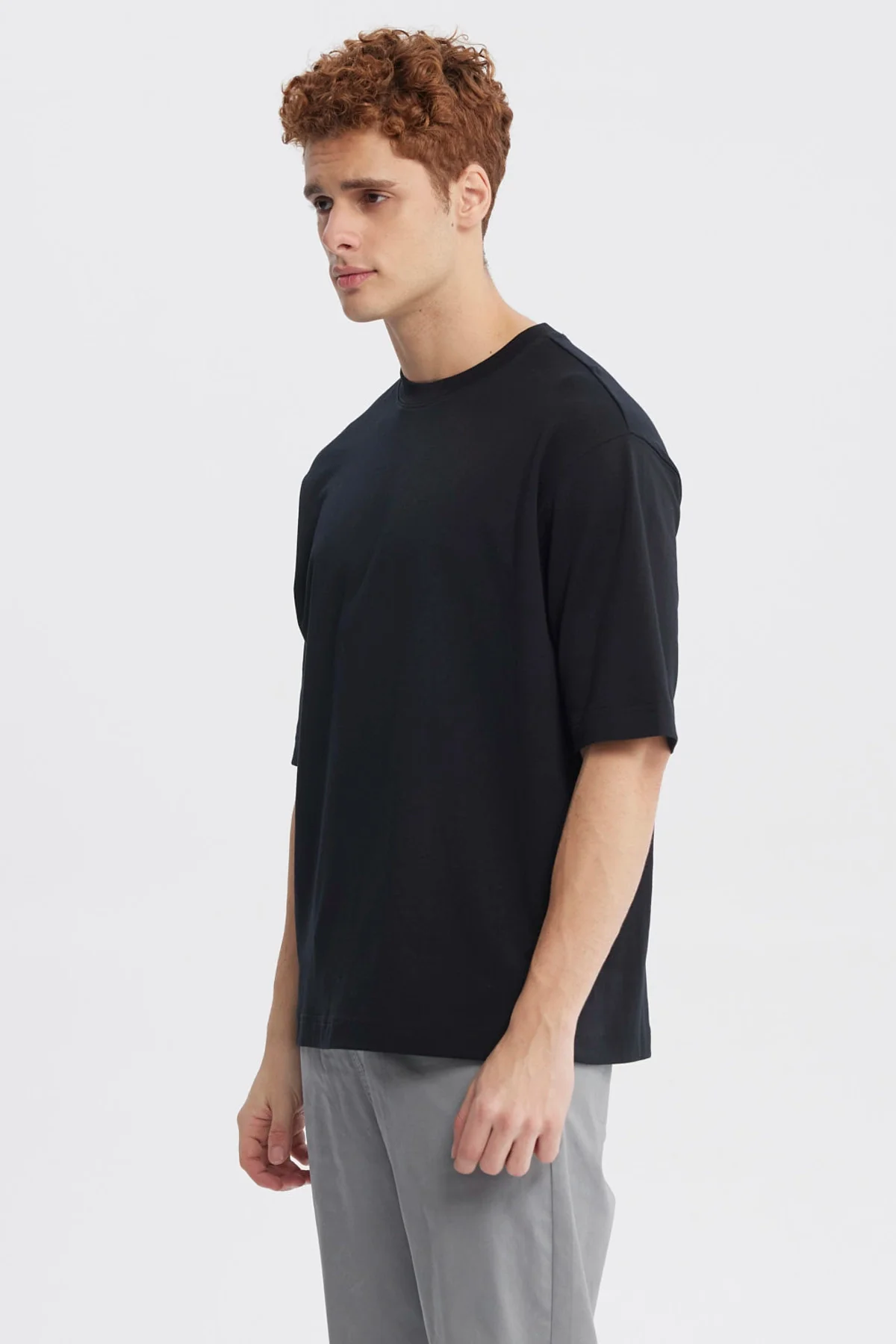 Polera Hombre Loose Fit Negro - Image 2