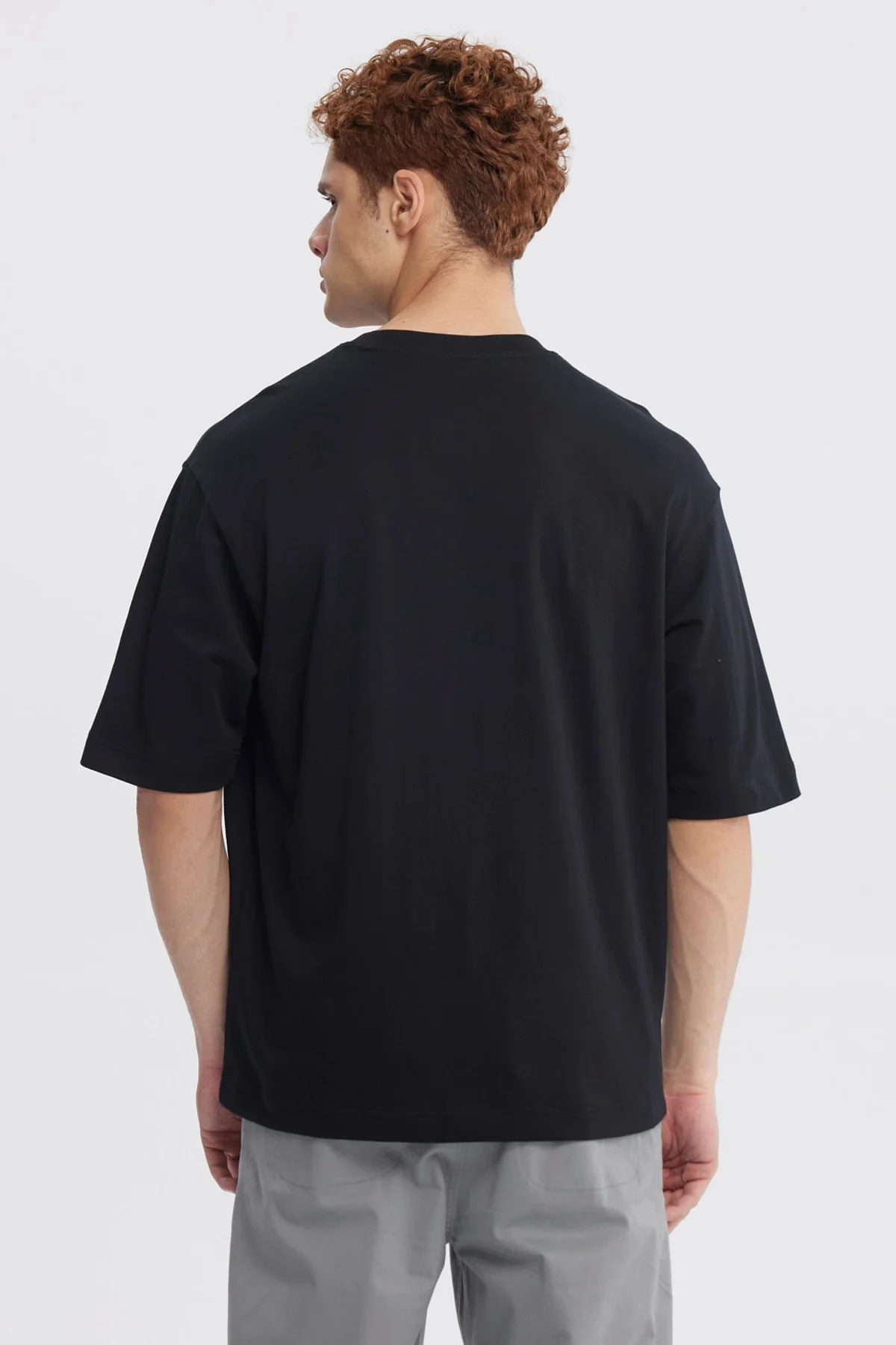 Polera Hombre Loose Fit Negro - Image 3