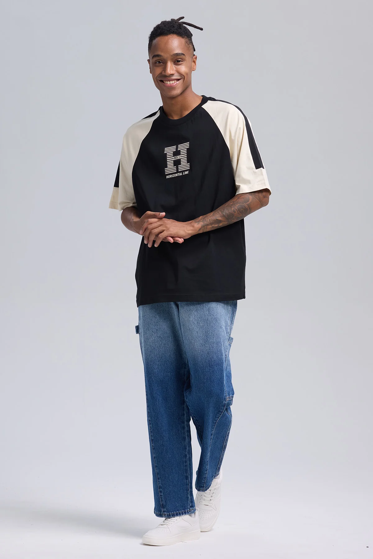 Polera Hombre Manga Contratono Negro - Image 4