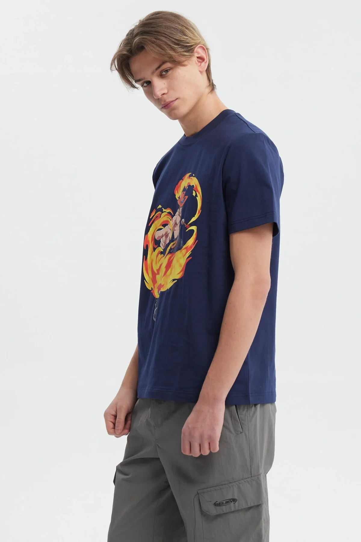 Polera Hombre One Piece Azul Marino - Image 2