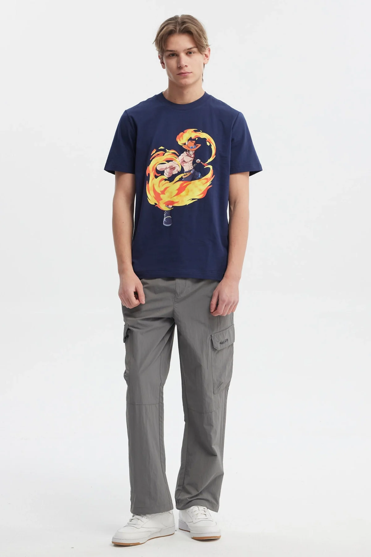 Polera Hombre One Piece Azul Marino - Image 4