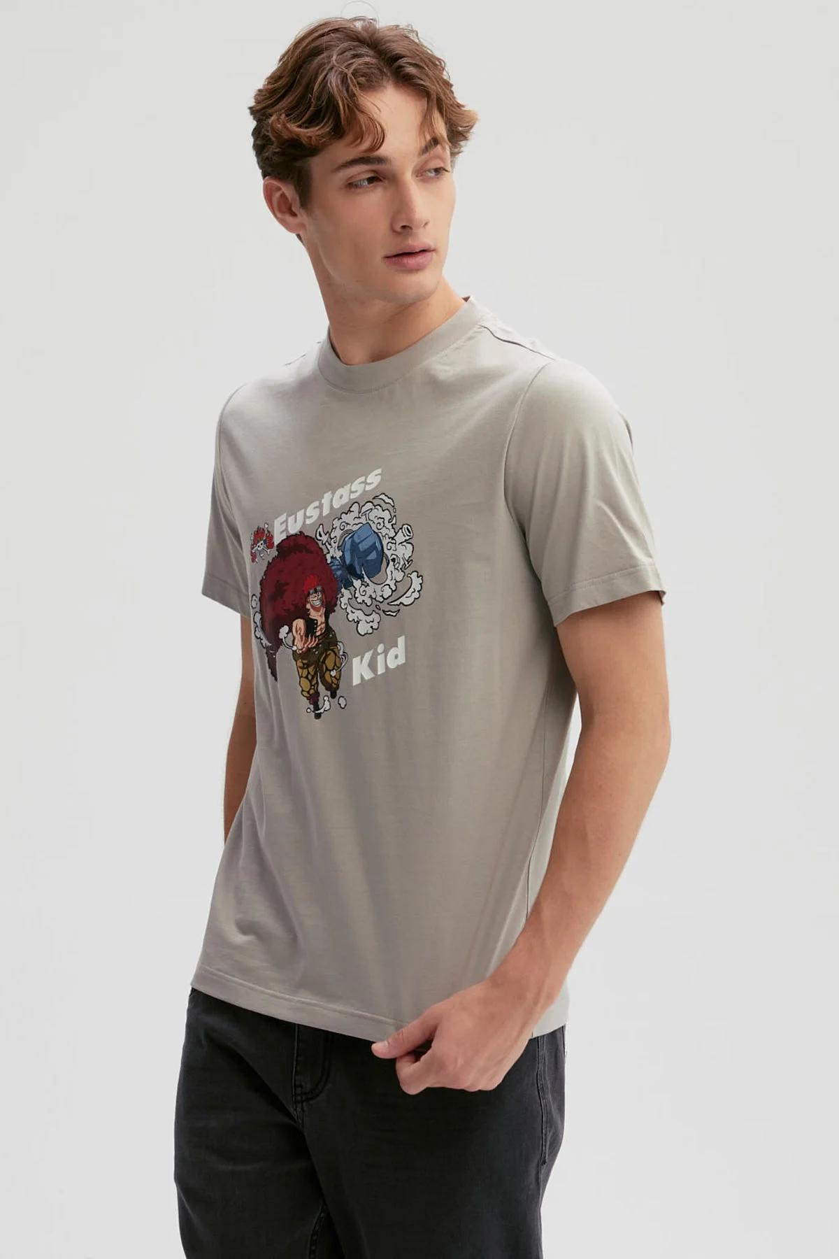 Polera Hombre One Piece Gris - Image 2