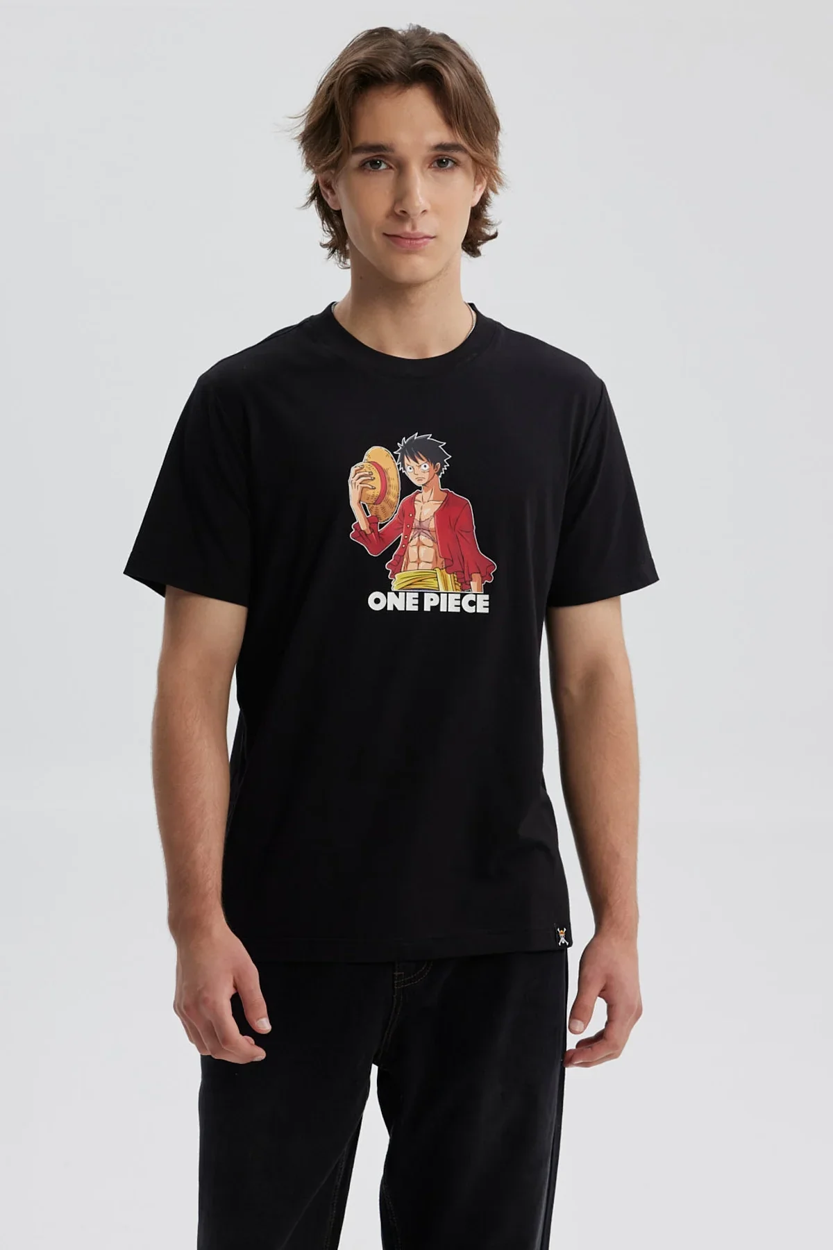 Polera Hombre One Piece Negro