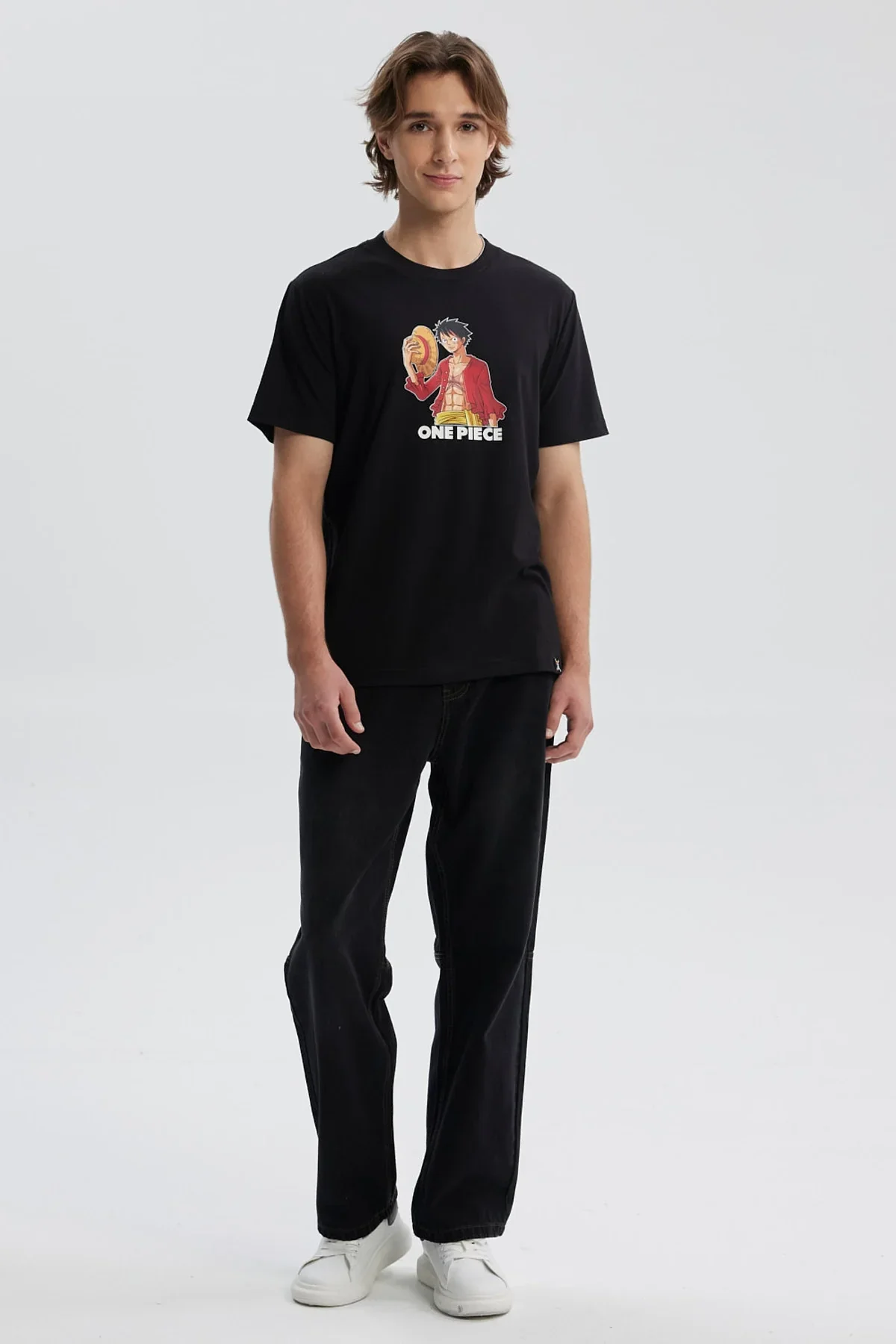 Polera Hombre One Piece Negro - Image 4