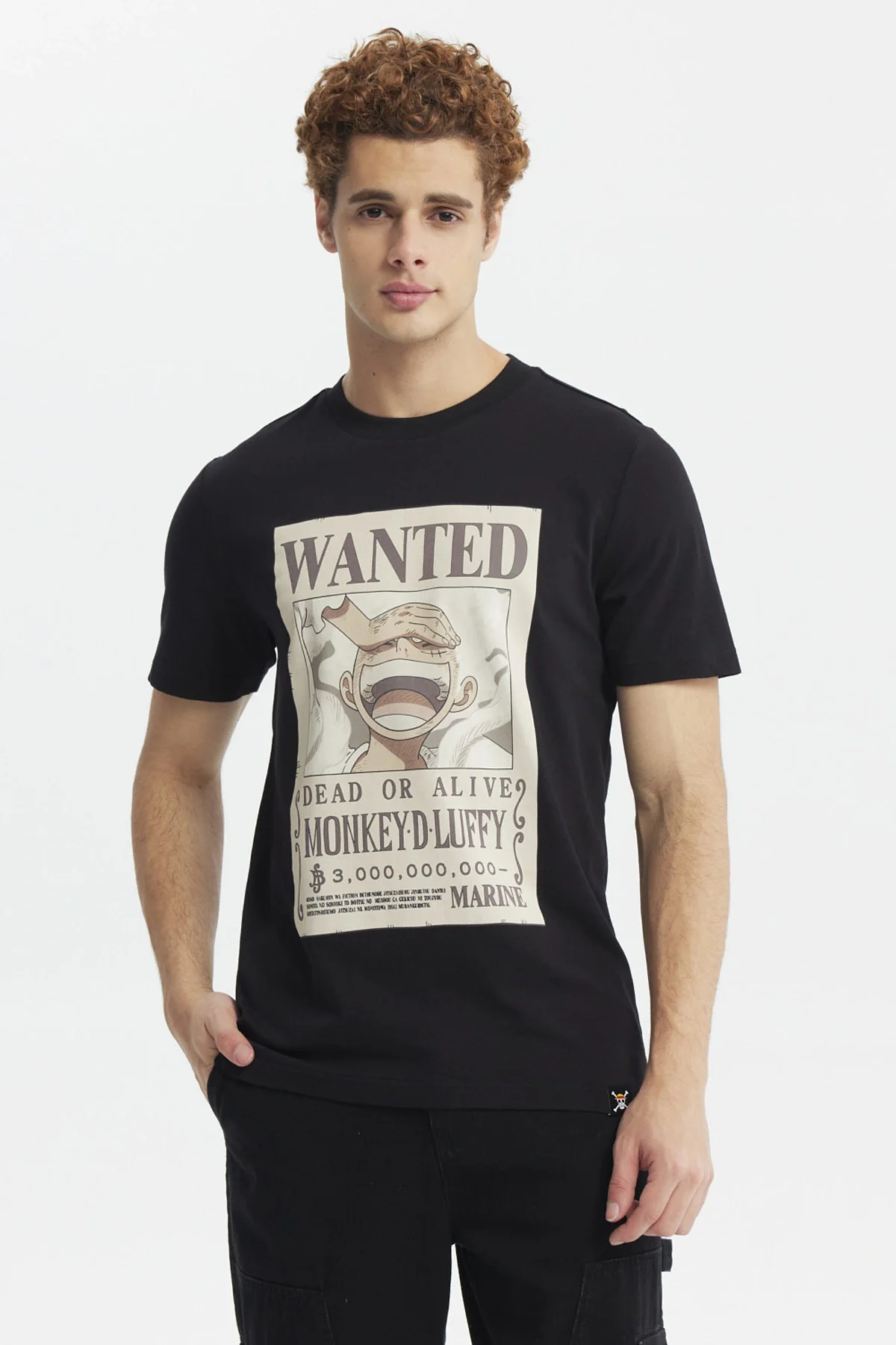 Polera Hombre One Piece Negro