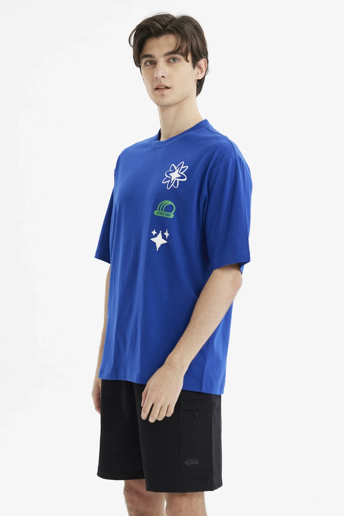 Polera Hombre Oversize Azul - Image 3