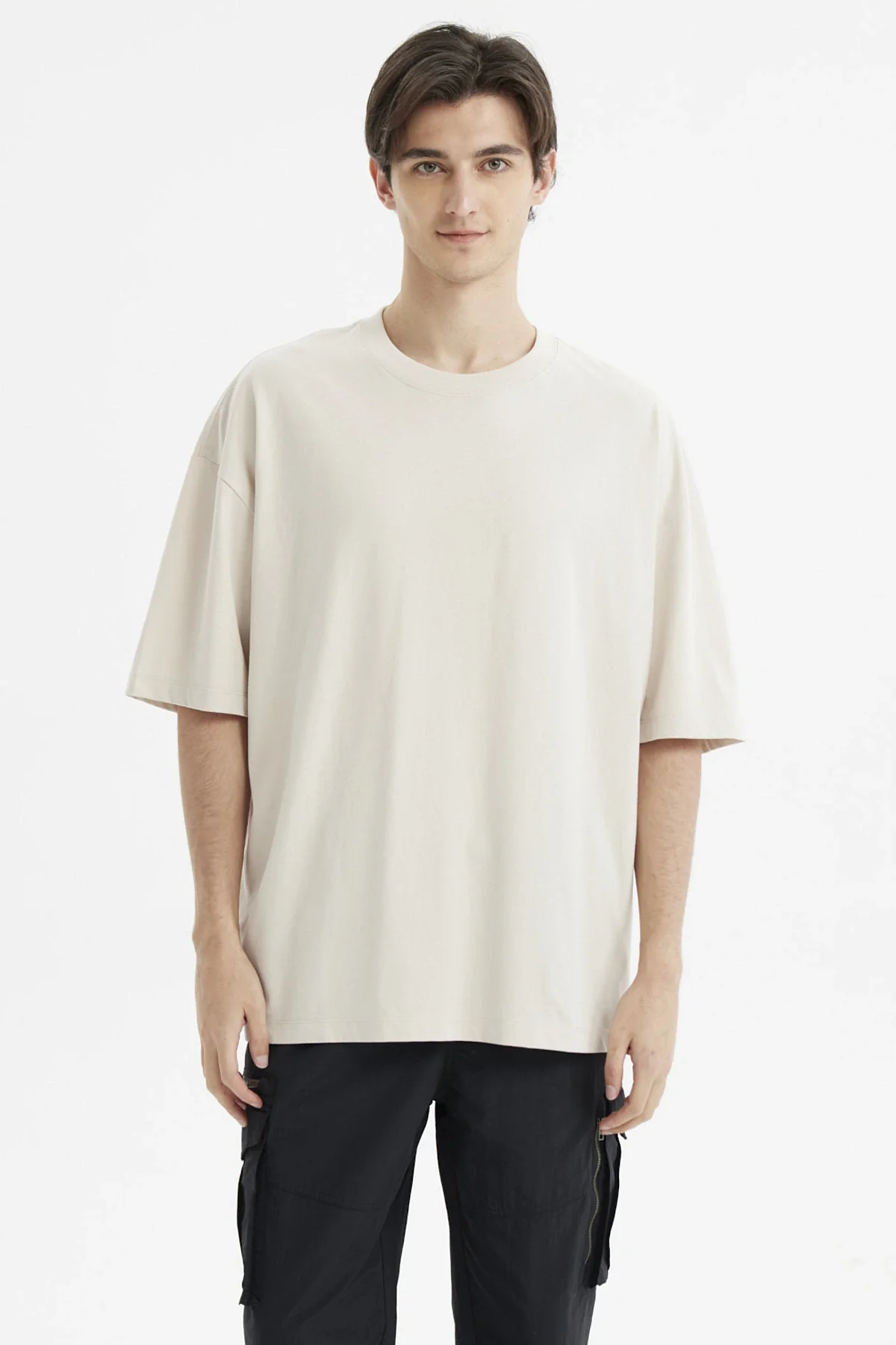 Polera Hombre Oversize Beige