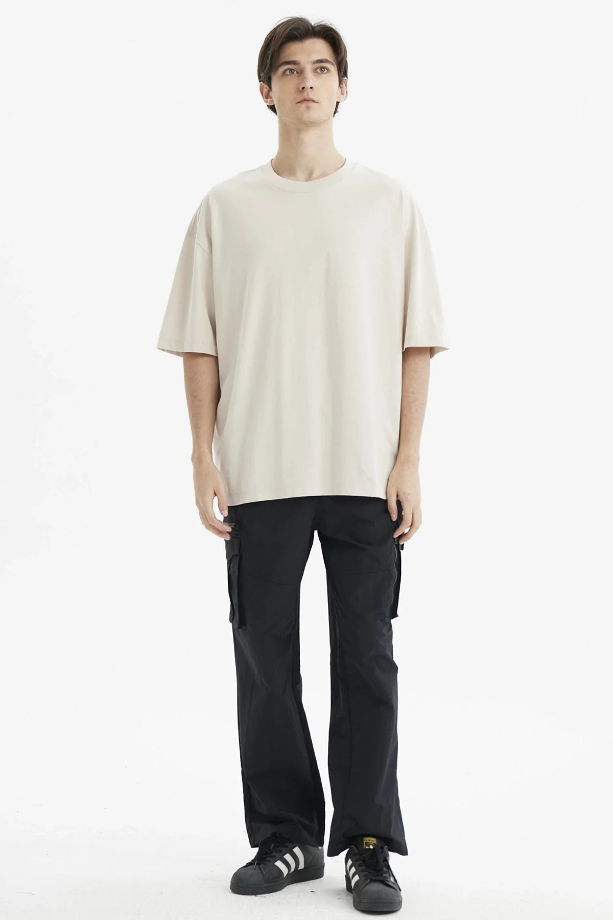 Polera Hombre Oversize Beige - Image 4