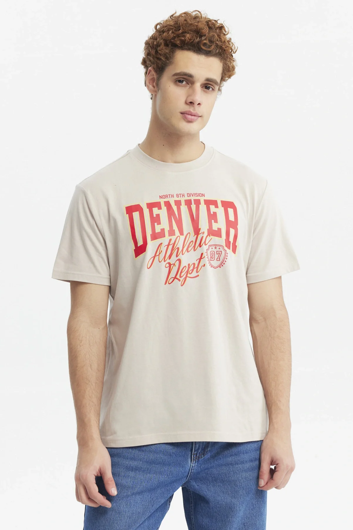 Polera Hombre Oversize Beige