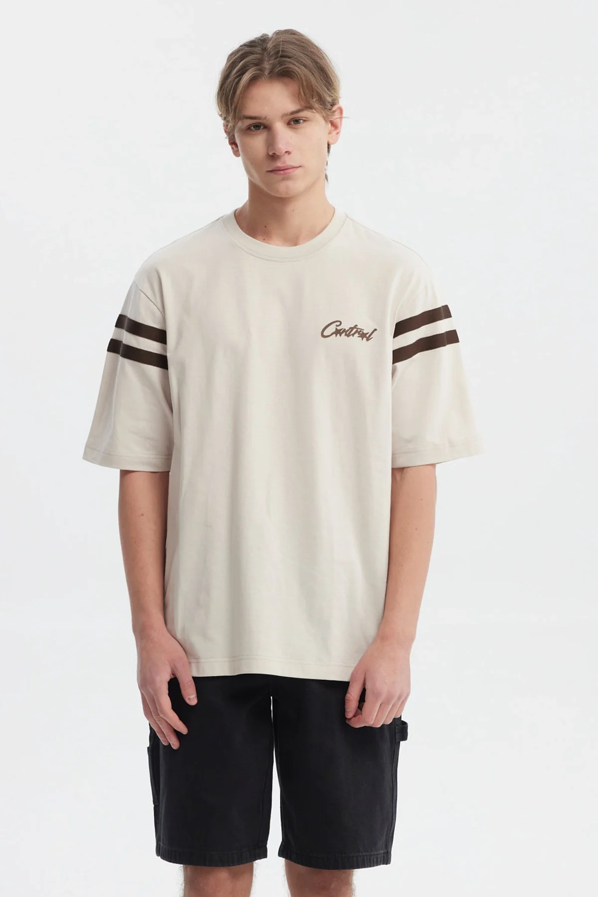 Polera Hombre Oversize Beige