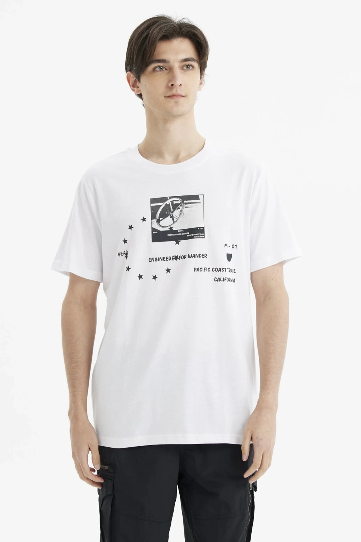 Polera Hombre Oversize Blanco