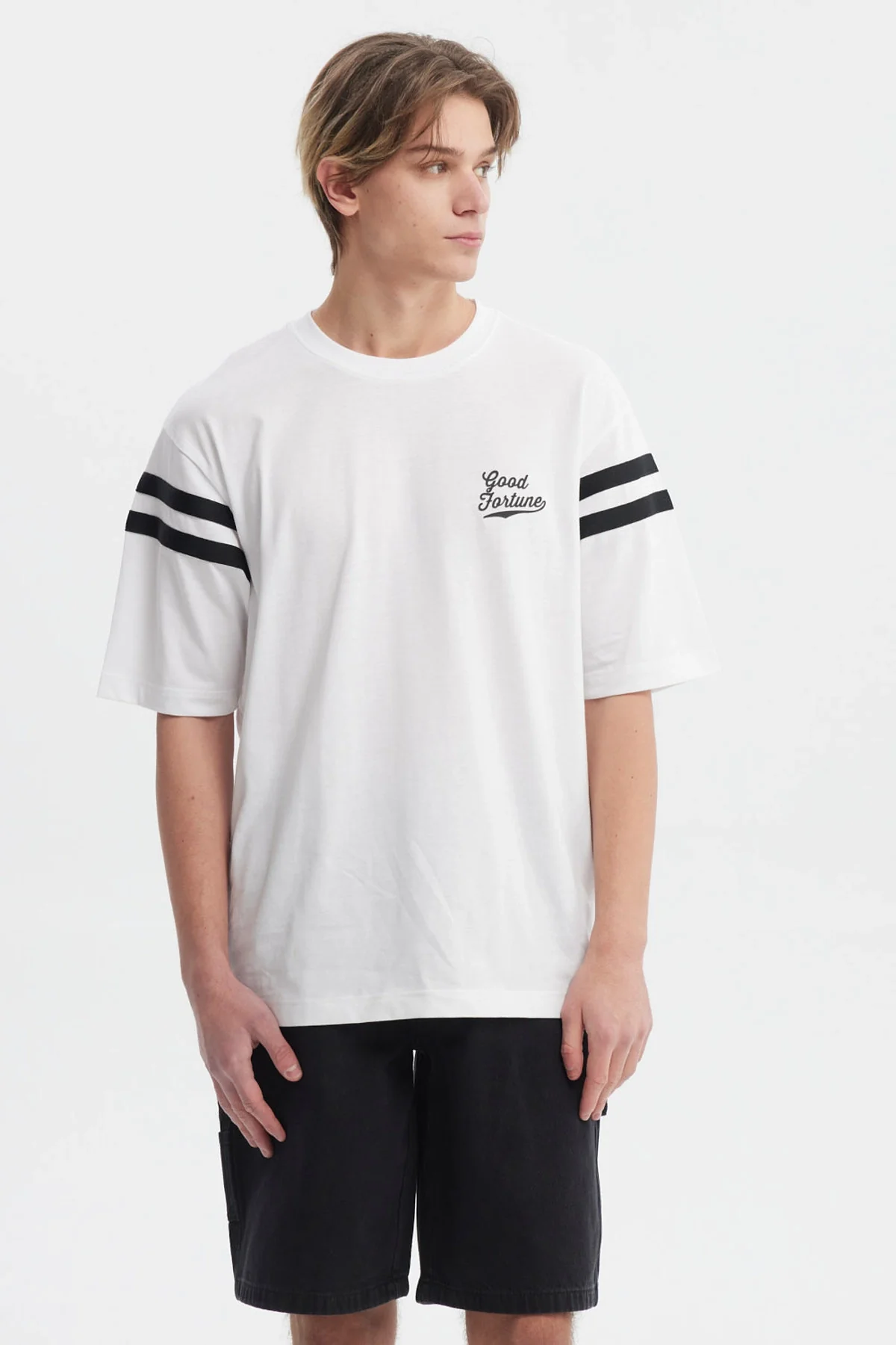Polera Hombre Oversize Blanco