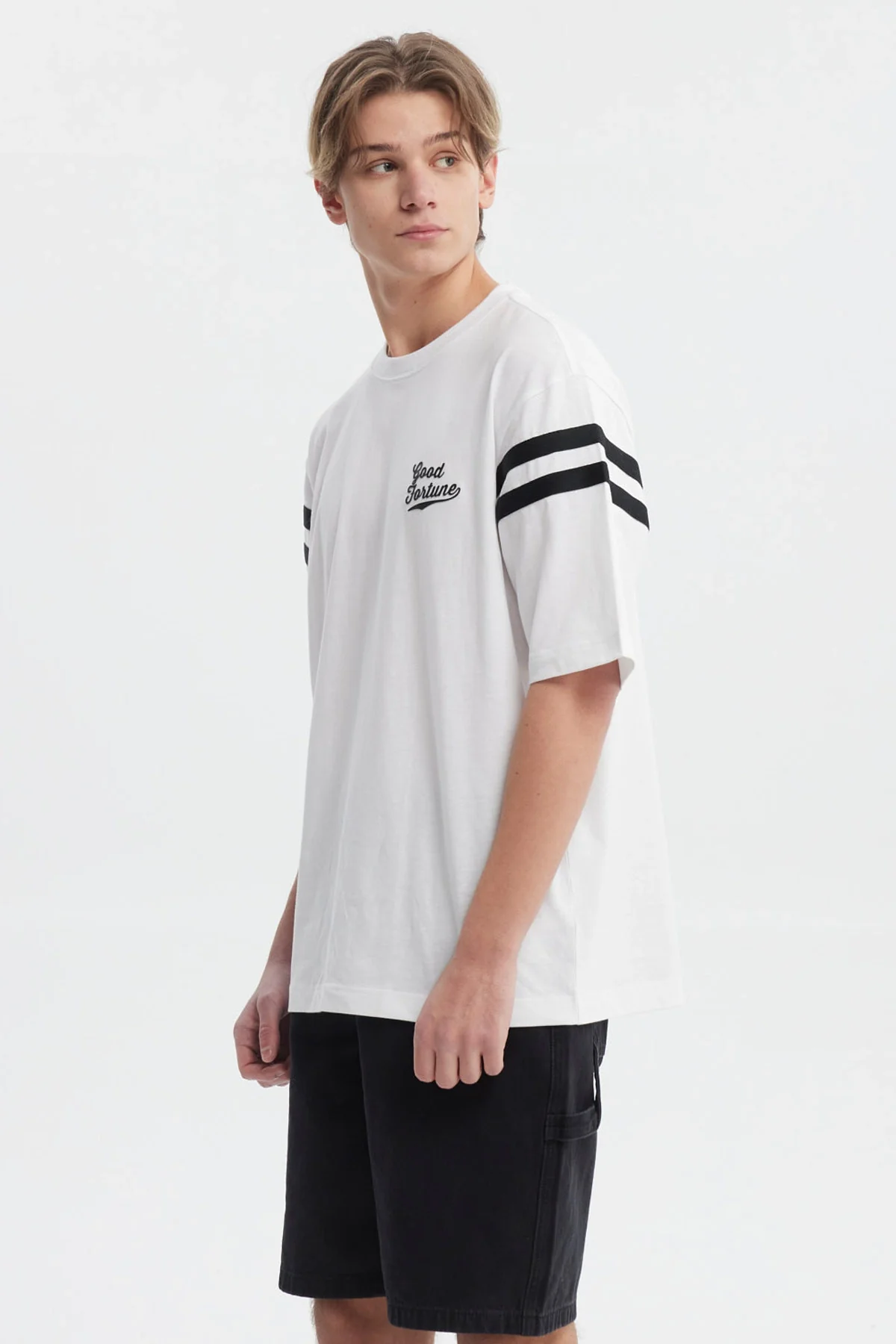 Polera Hombre Oversize Blanco - Image 2