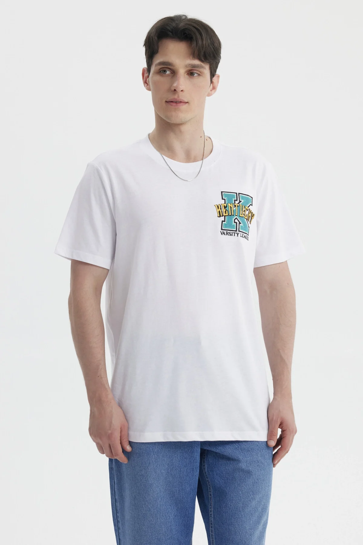 Polera Hombre Oversize Bordado Blanco - Image 2