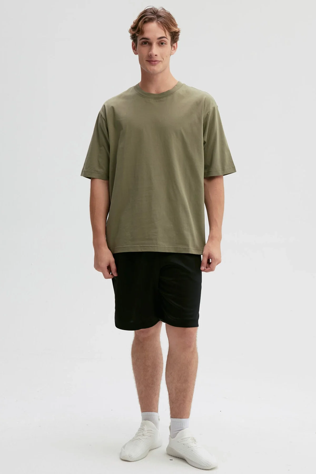 Polera Hombre Oversize Verde Militar - Image 4