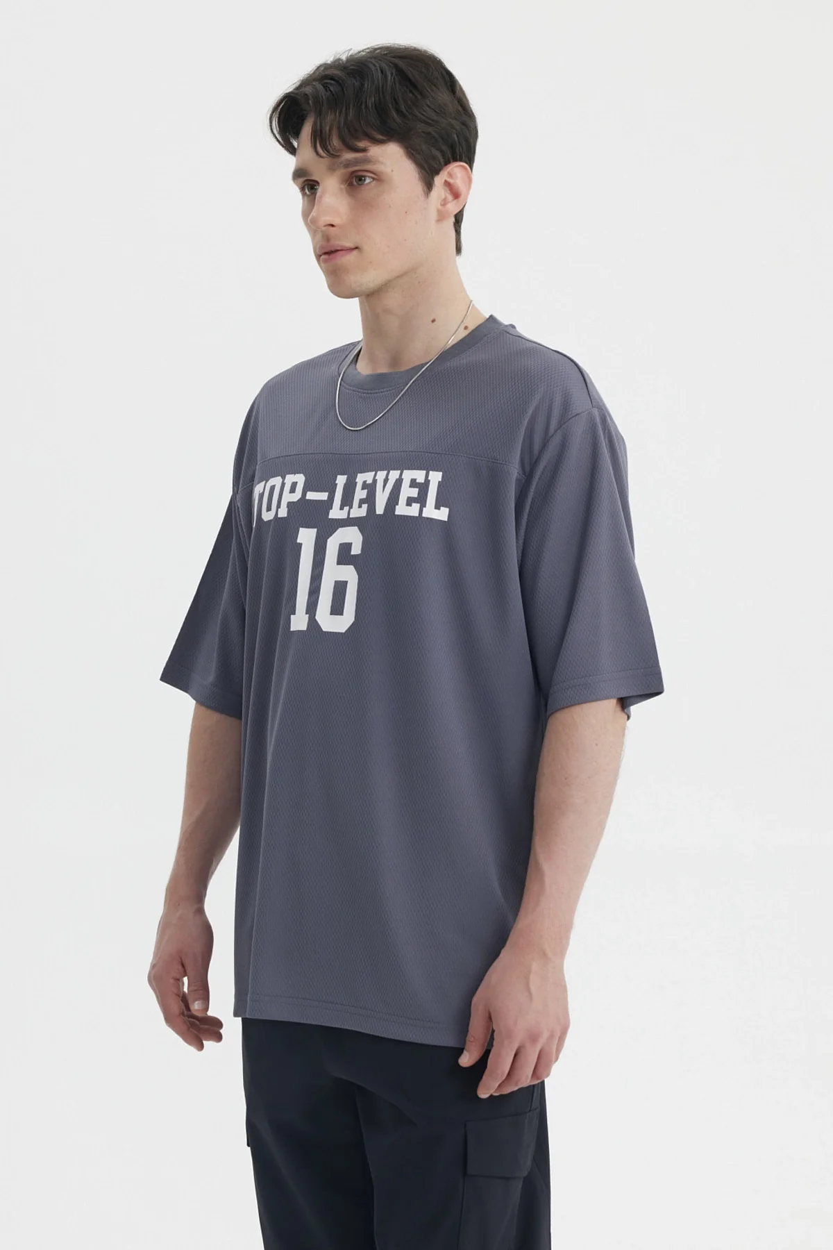 Polera Hombre Oversize Gris - Image 3