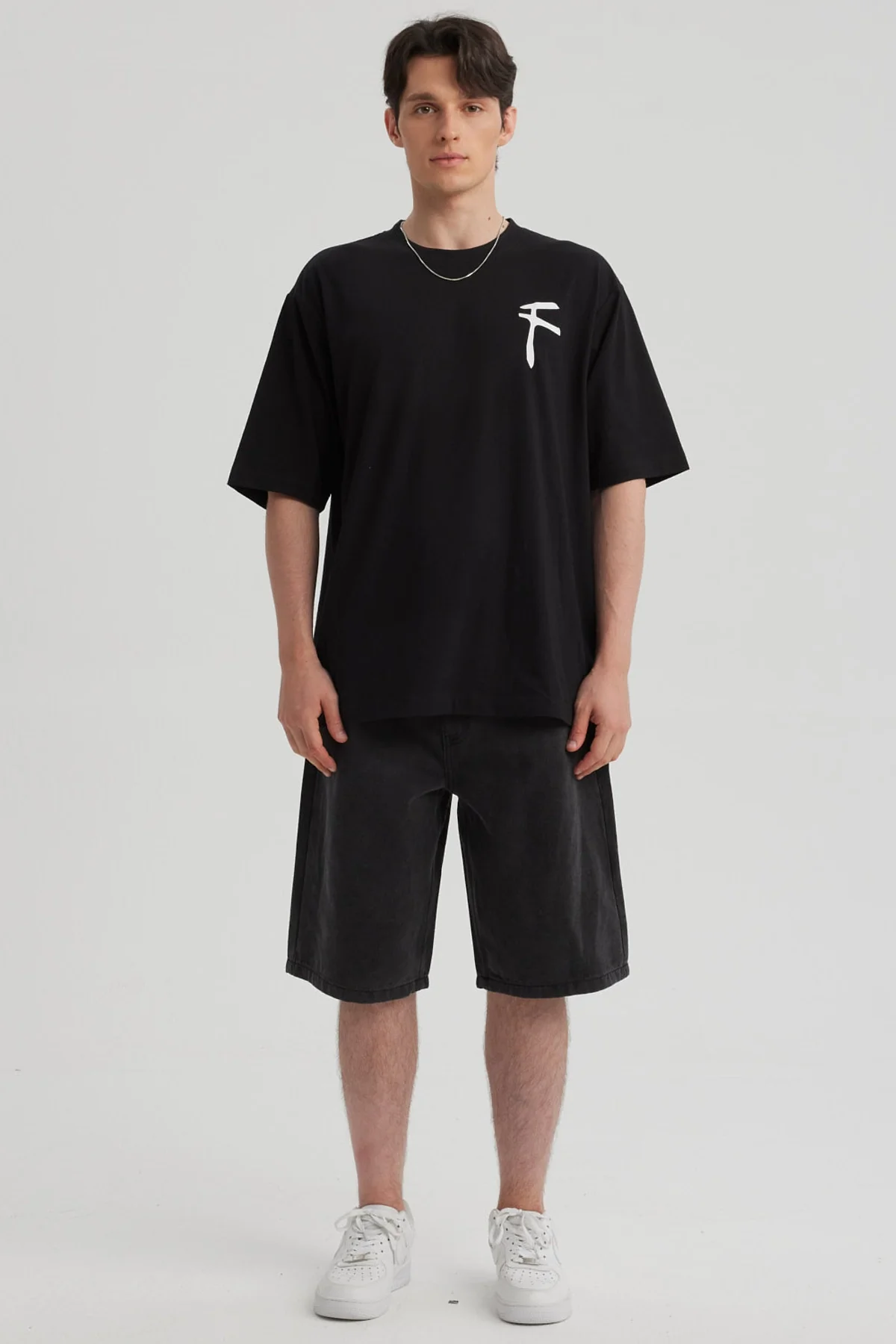 Polera Hombre Oversize Negro - Image 4