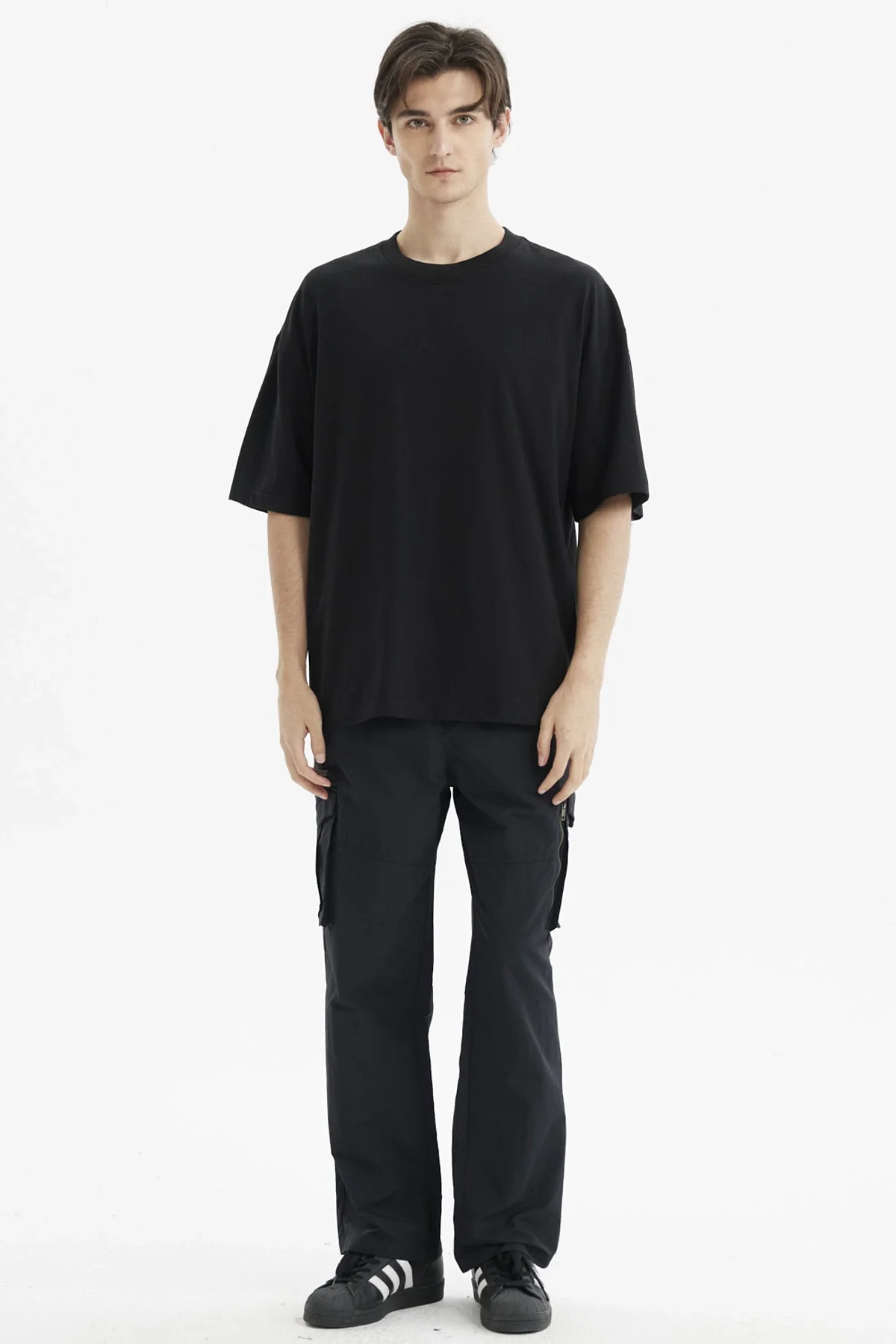 Polera Hombre Oversize Negro - Image 4