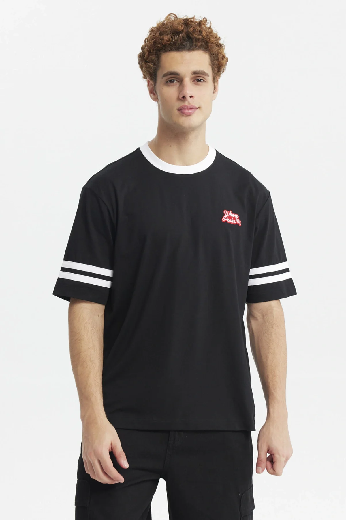 Polera Hombre Oversize Negro