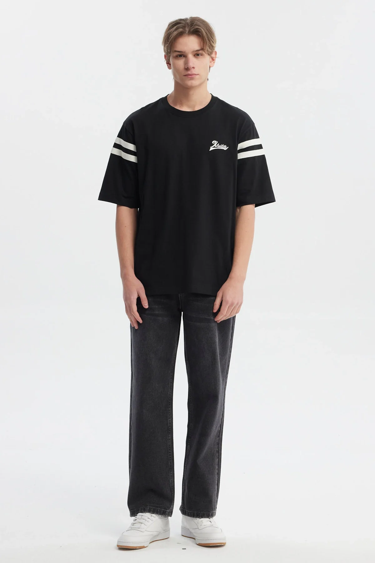 Polera Hombre Oversize Negro - Image 4
