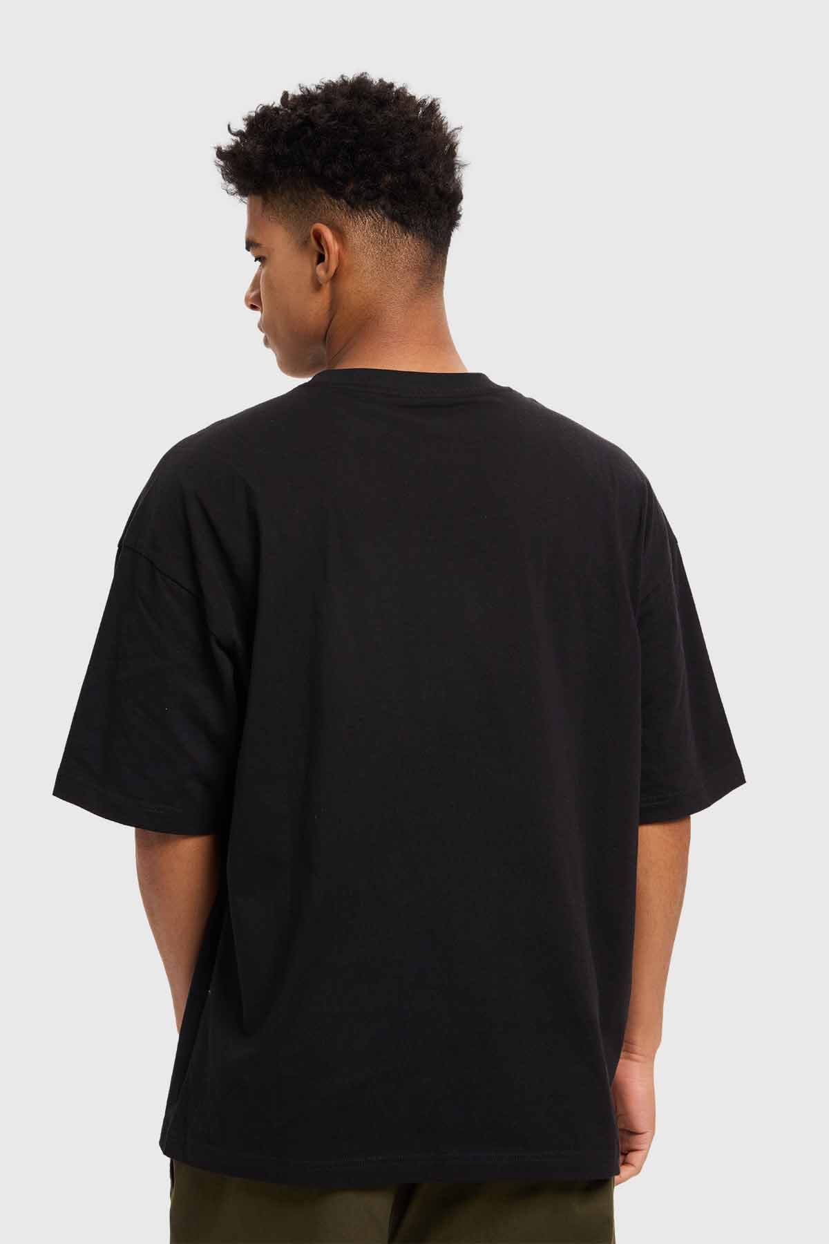 Polera Hombre Oversize Negro - Image 3