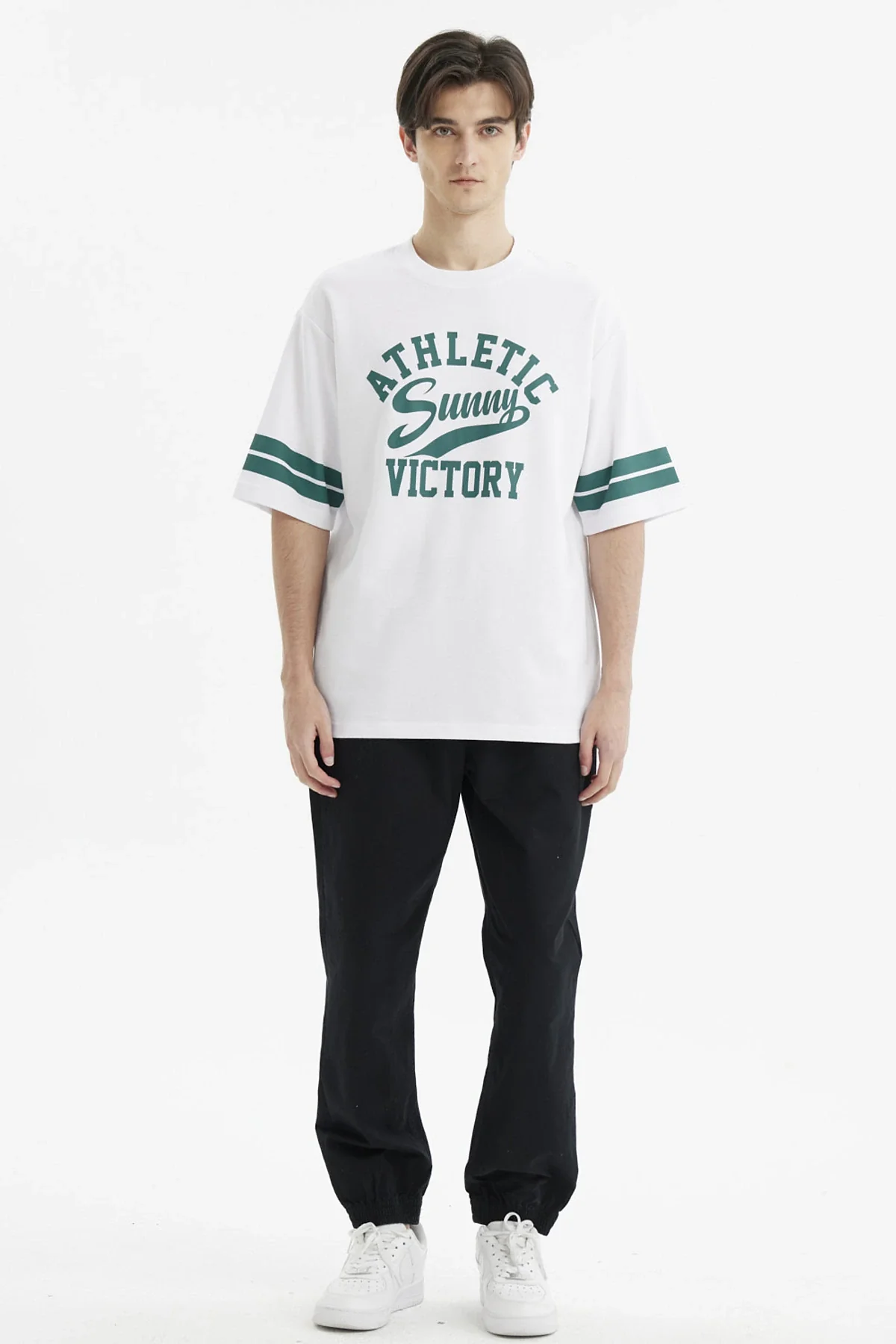 Polera Hombre Oversize Print Blanco - Image 4