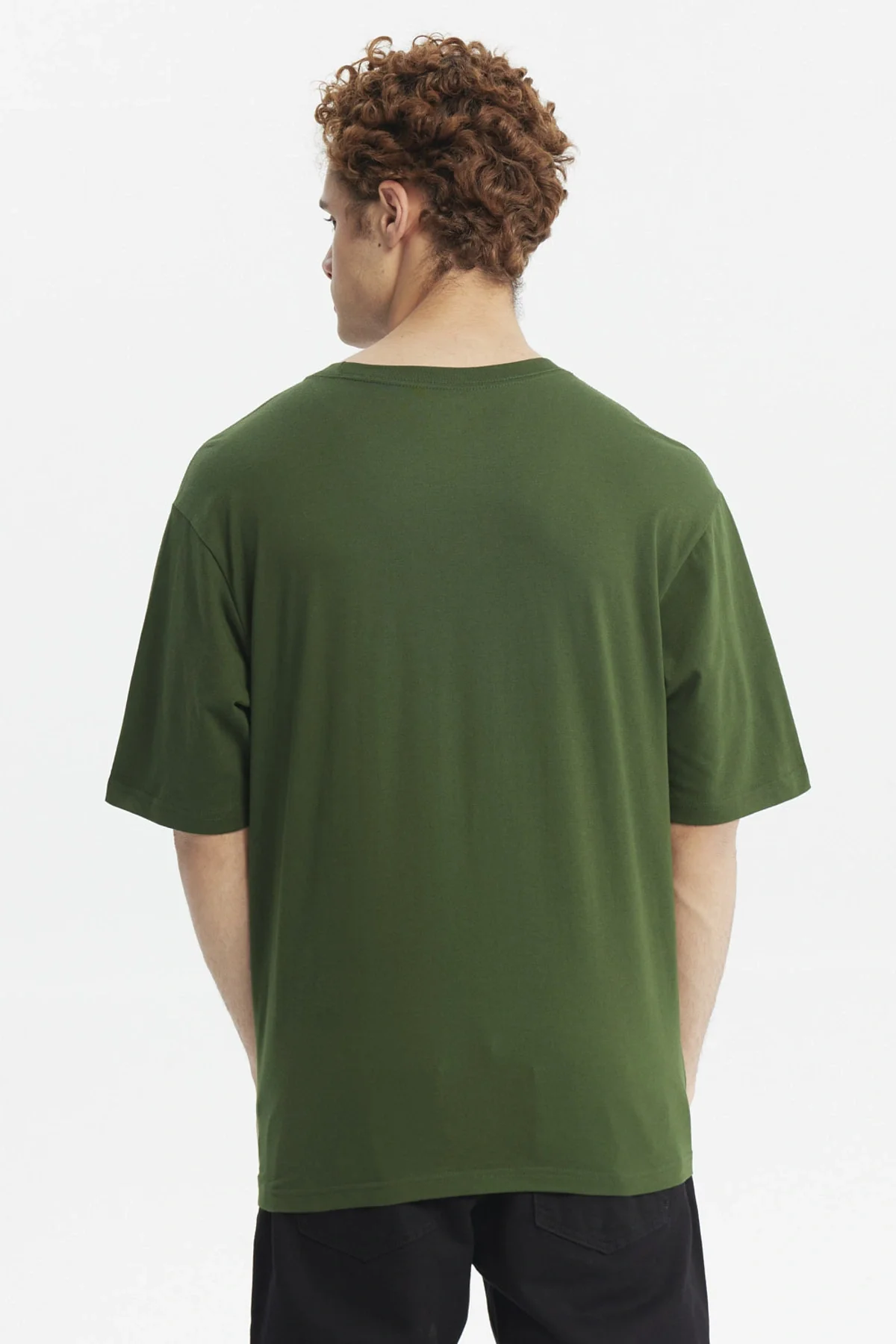 Polera Hombre Oversize Retro Print Verde - Image 3