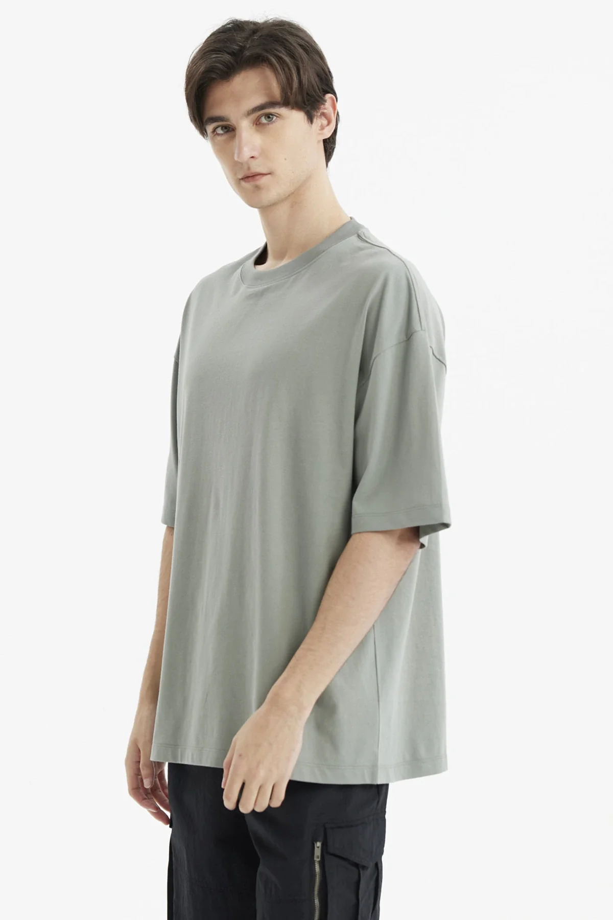 Polera Hombre Oversize Verde Claro - Image 2