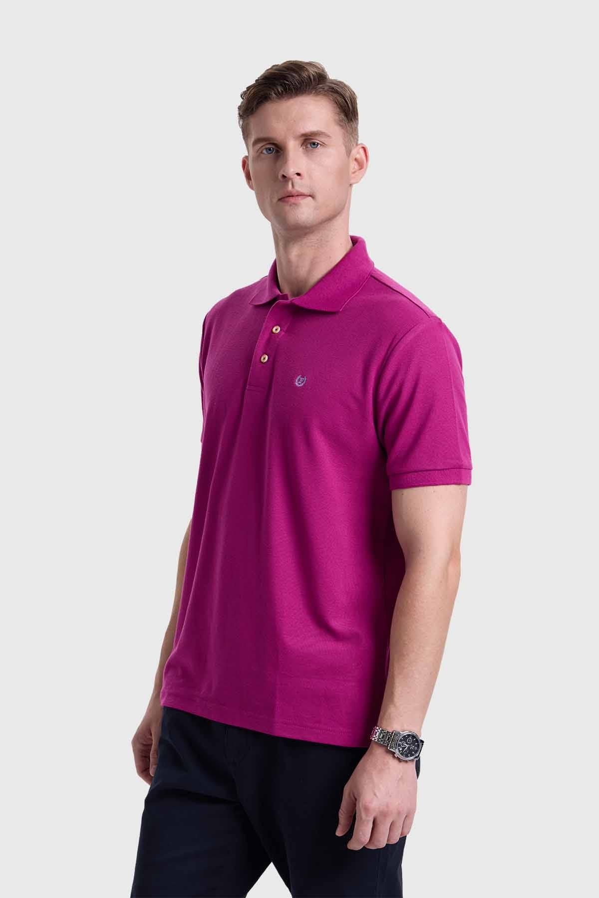 Polera Hombre Piqué Violeta - Image 2