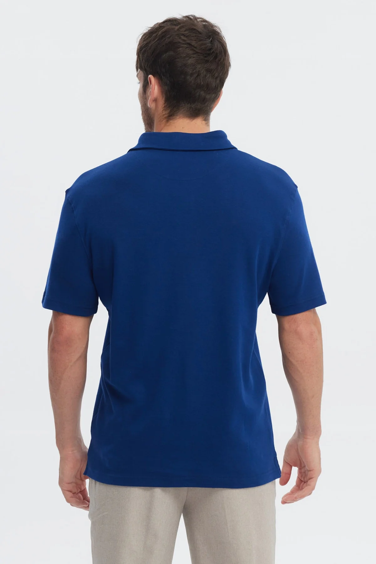 Polera Hombre Polo Lisa Azul - Image 3
