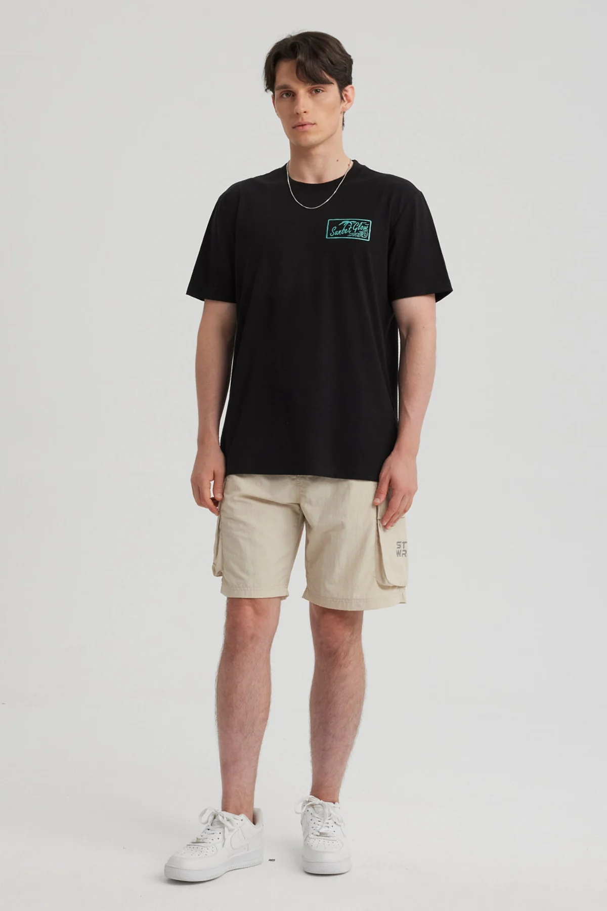 Polera Hombre Print Beach Negro - Image 4