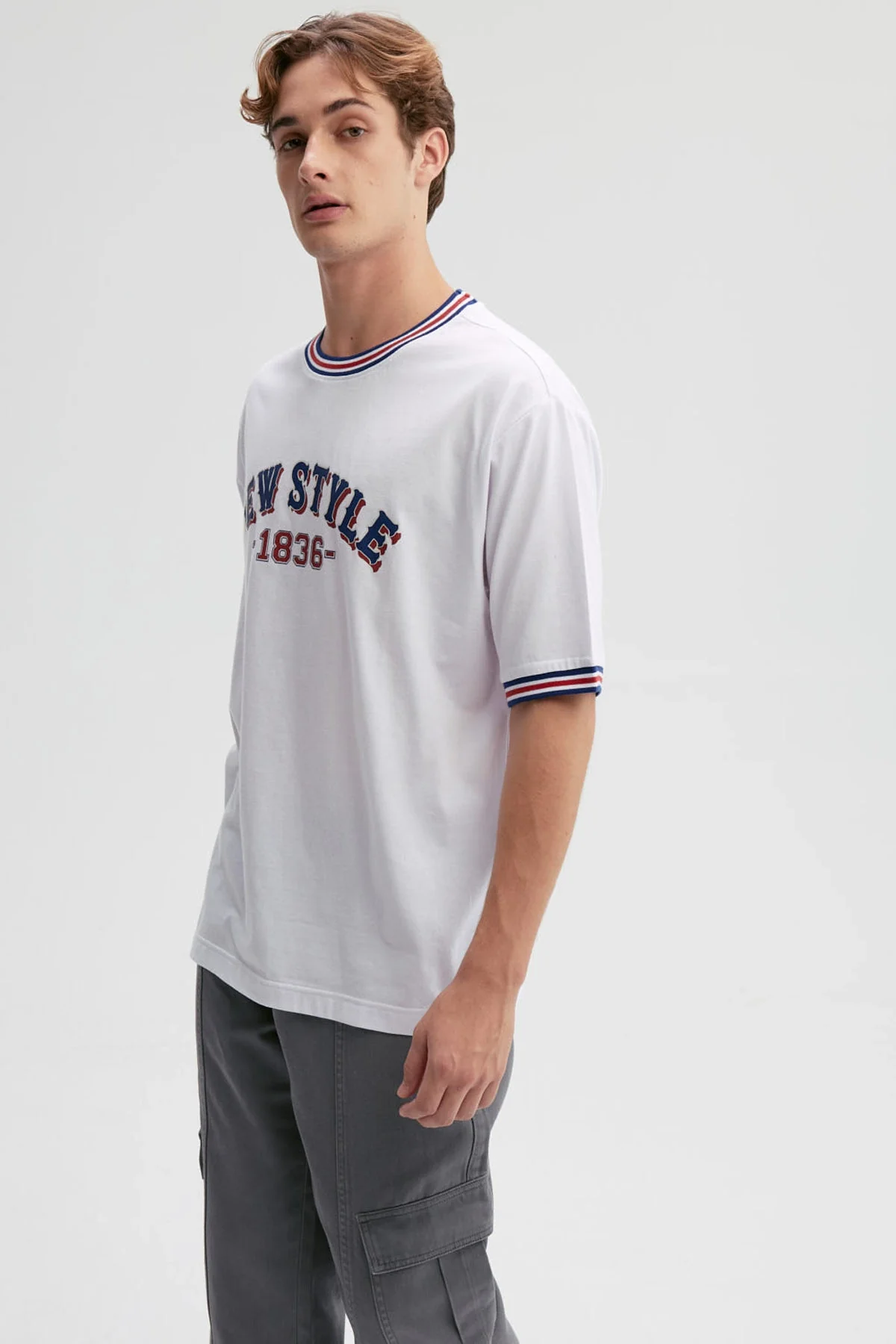Polera Hombre Print Blanco - Image 3