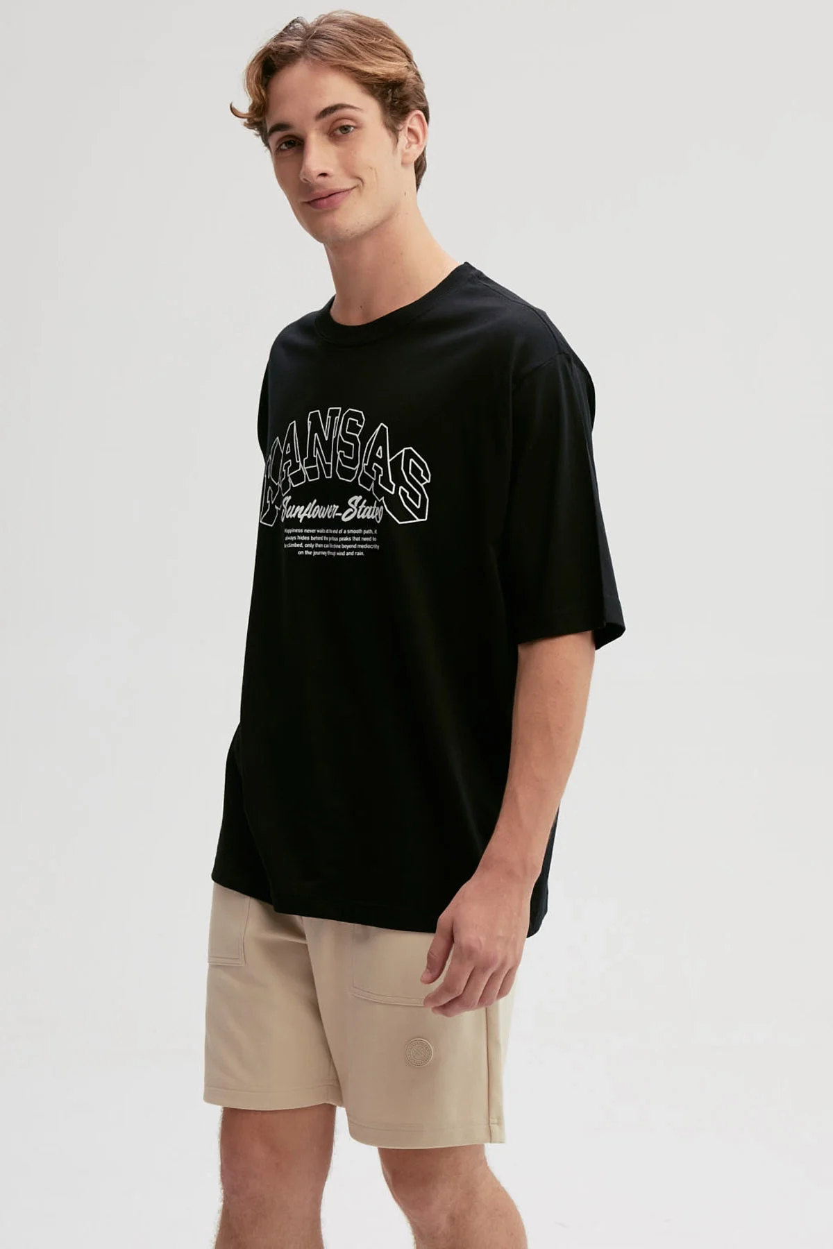 Polera Hombre Print Central Negro - Image 2