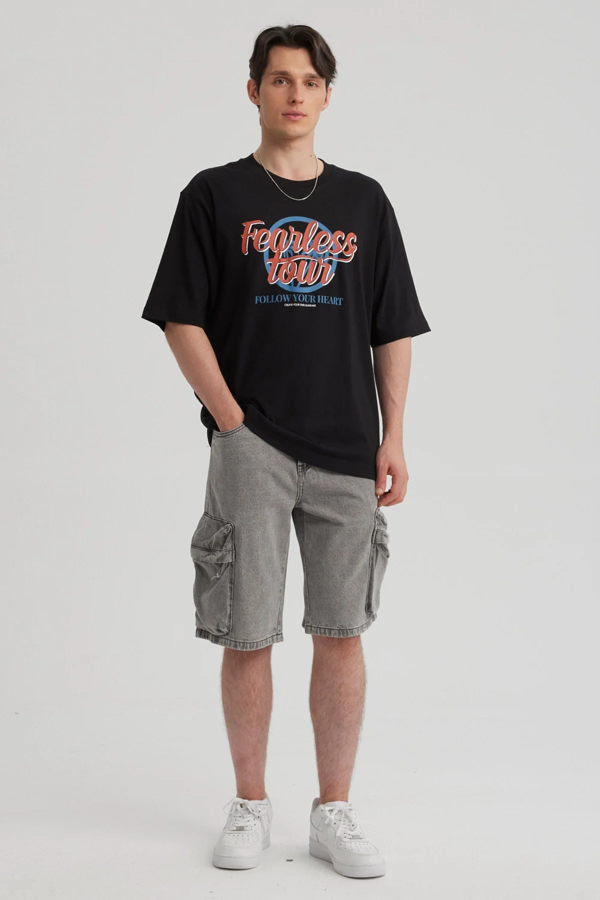 Polera Hombre Print Central Negro - Image 4