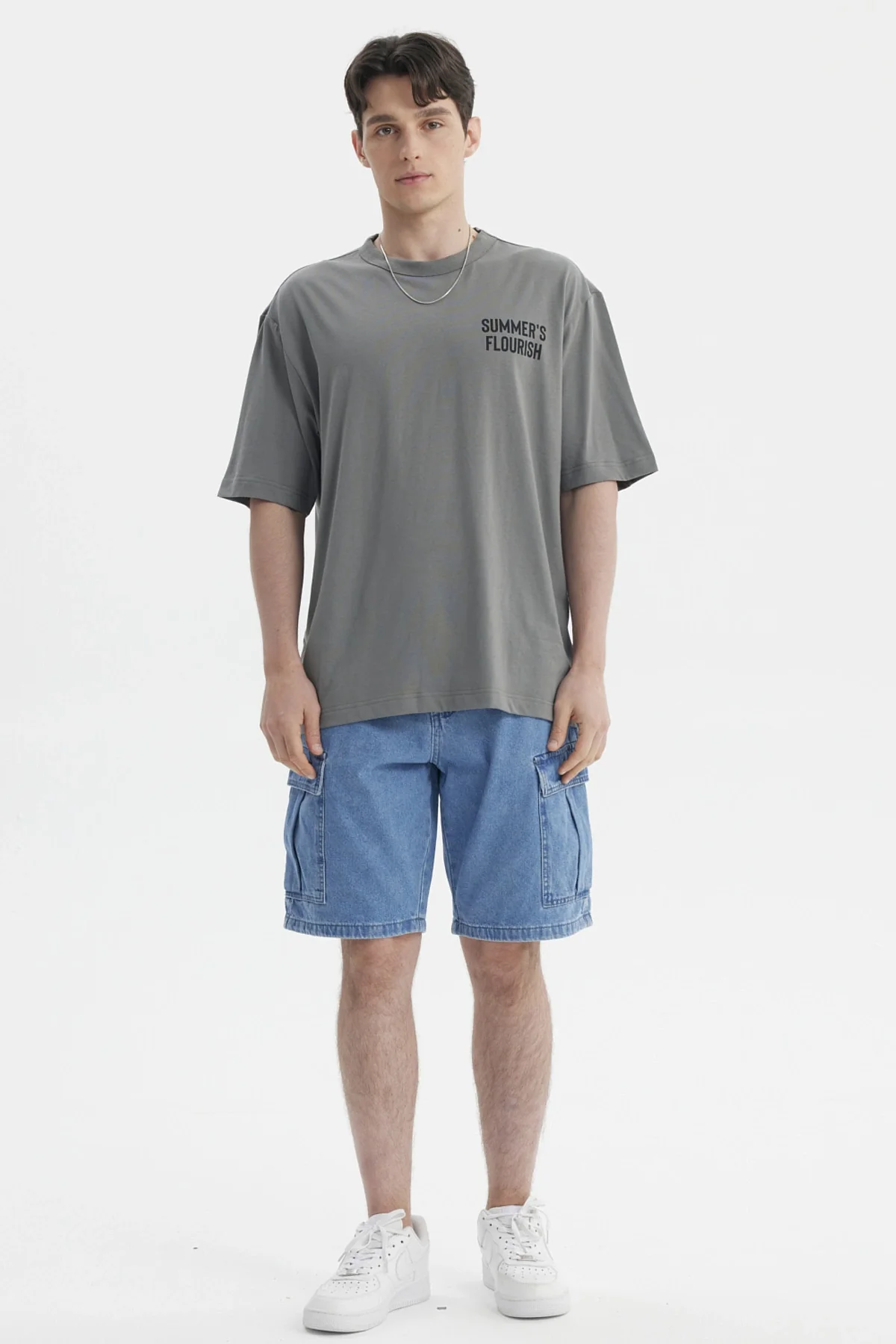 Polera Hombre Print Gris - Image 4