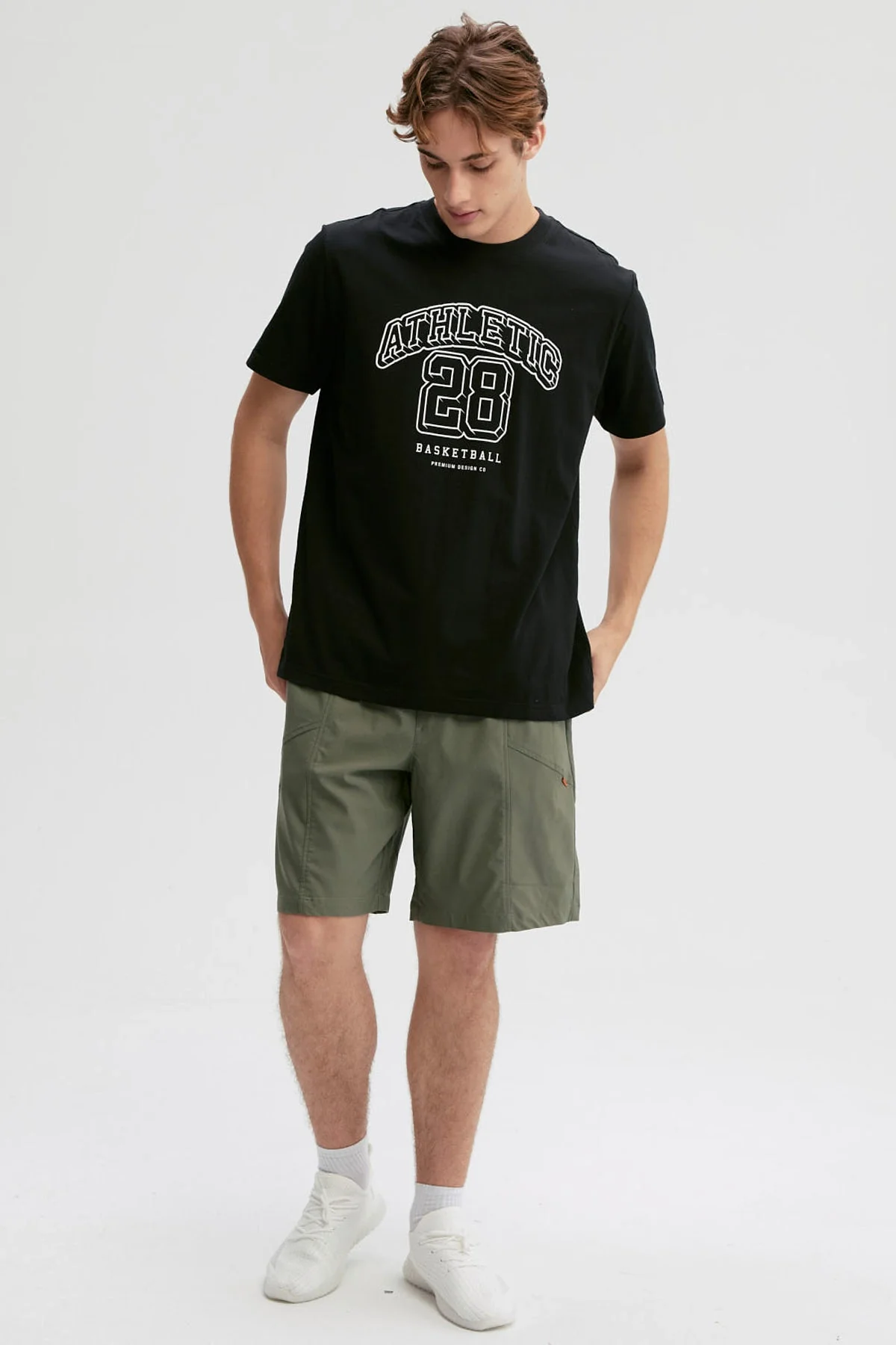 Polera Hombre Print Negro - Image 4