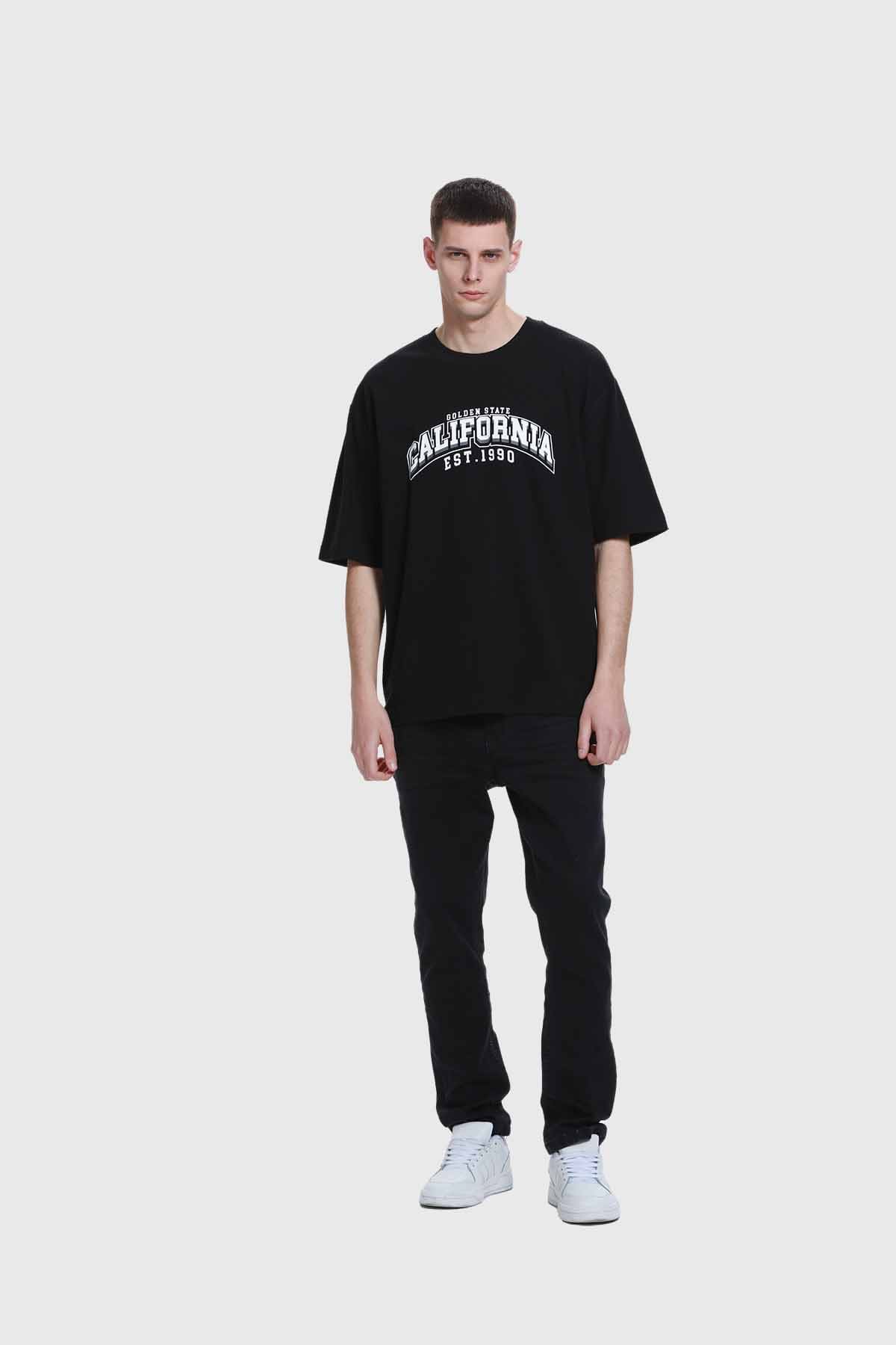 Polera Hombre Print Negro - Image 4