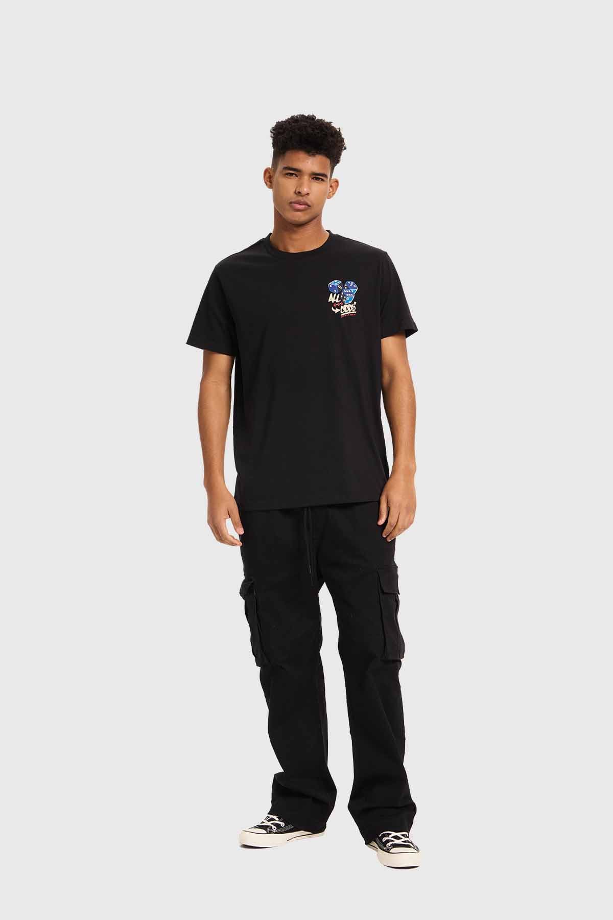 Polera Hombre Print Negro - Image 4