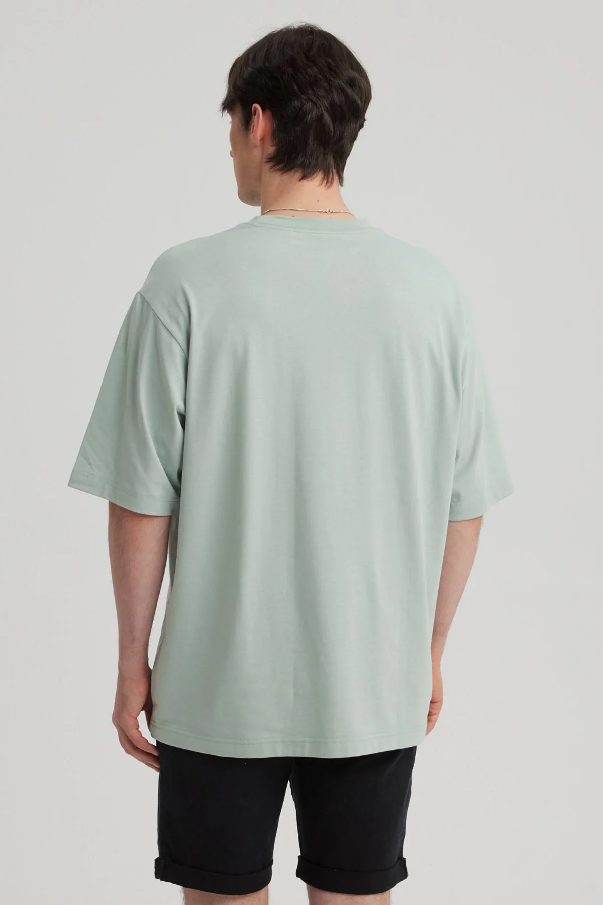 Polera Hombre Print Oversize Verde - Image 3