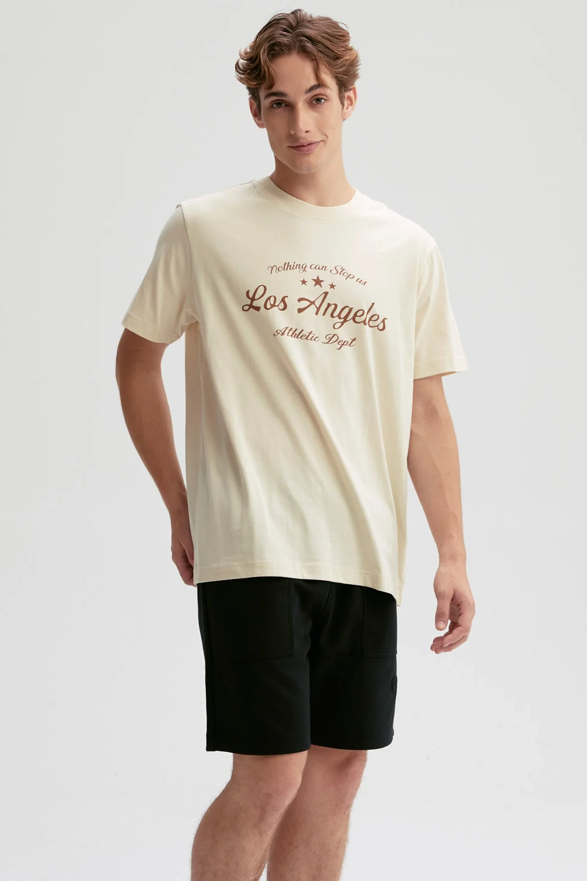 Polera Hombre Print Posicional Beige - Image 2