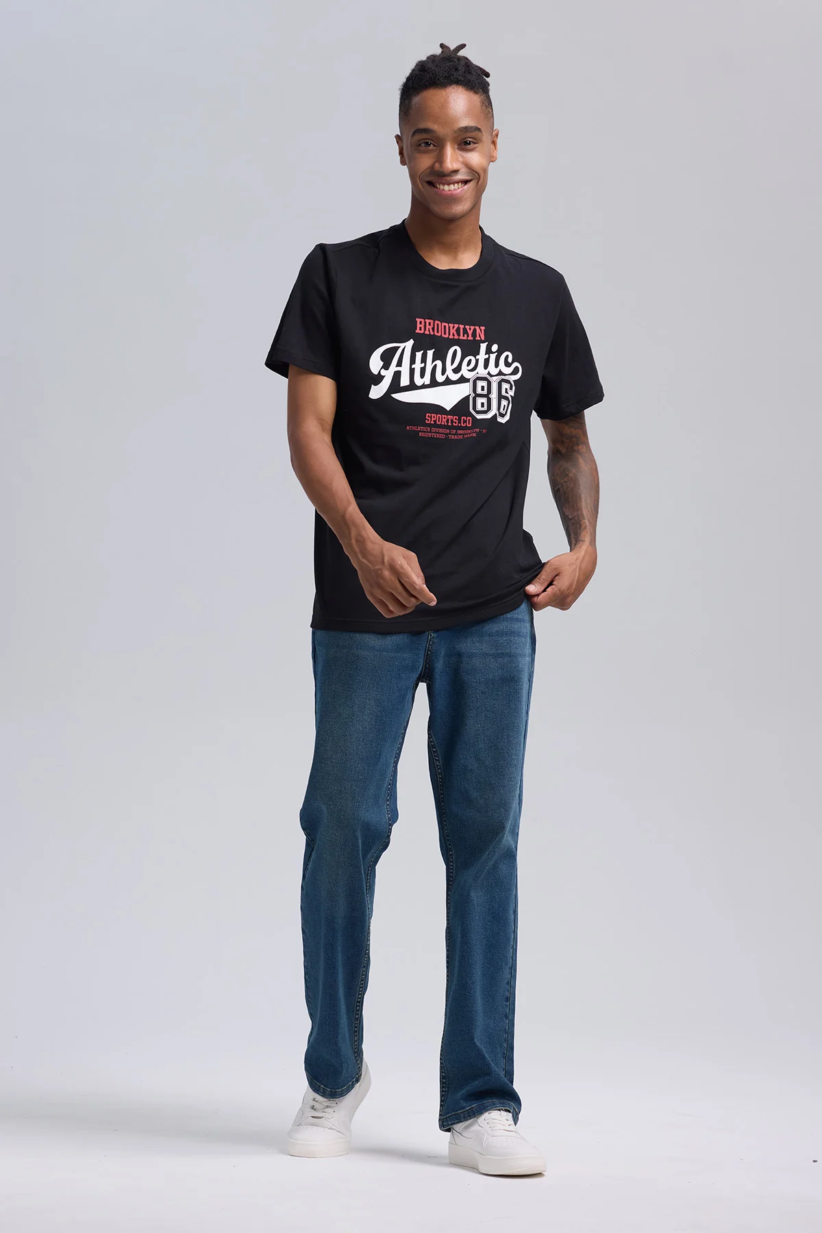 Polera Hombre Print Posicional Negro - Image 4