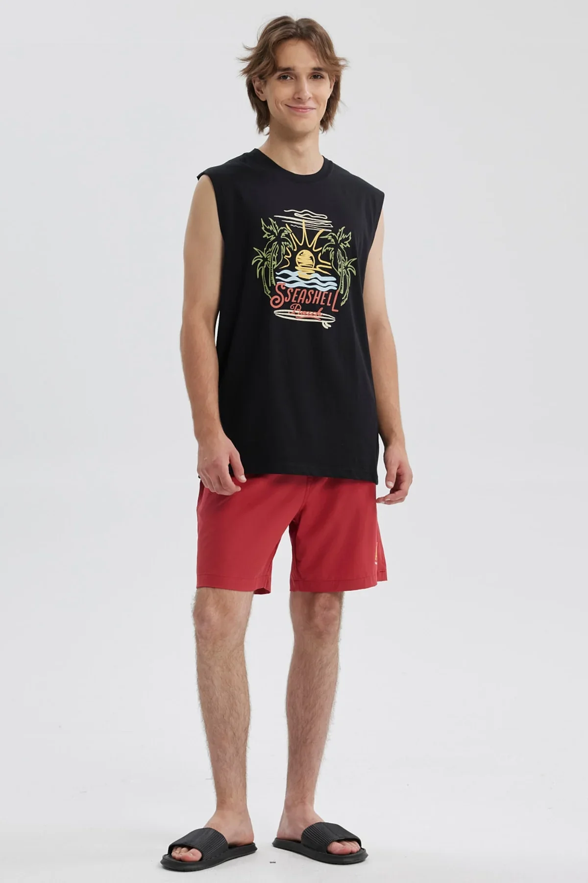 Polera Hombre Print Posicional Negro - Image 4